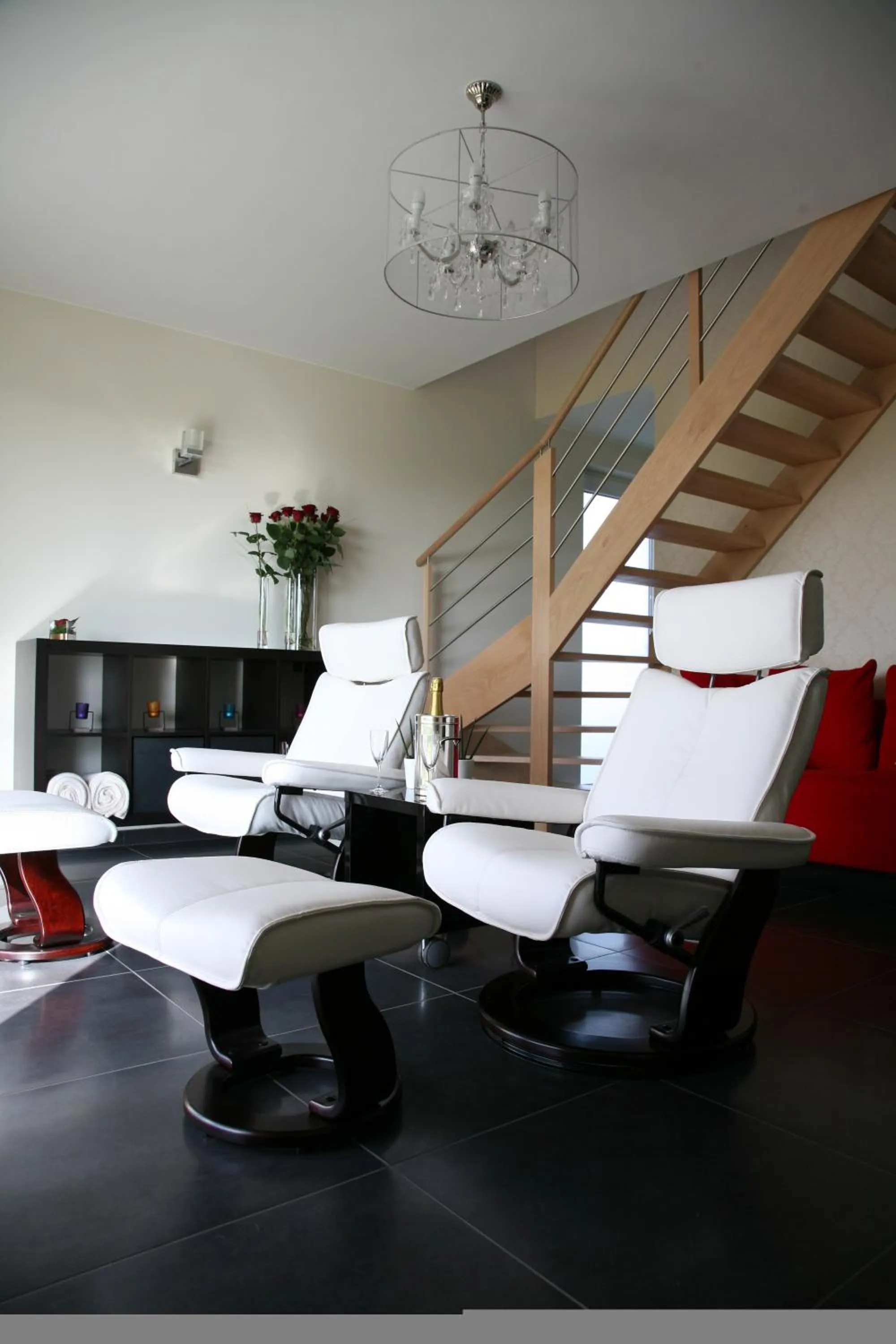 Living room in B&B Kanegem Onverbloemd