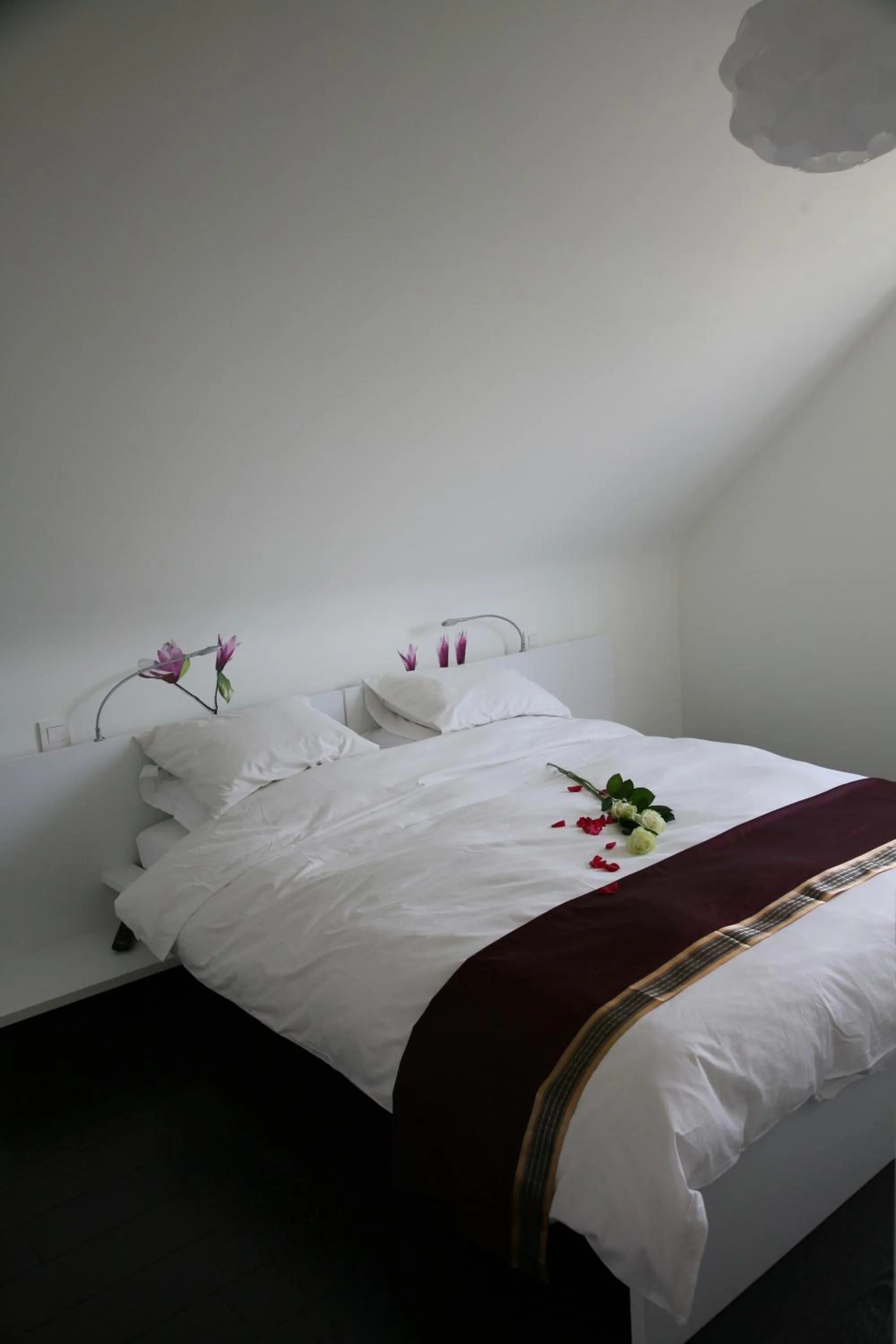 Bed in B&B Kanegem Onverbloemd