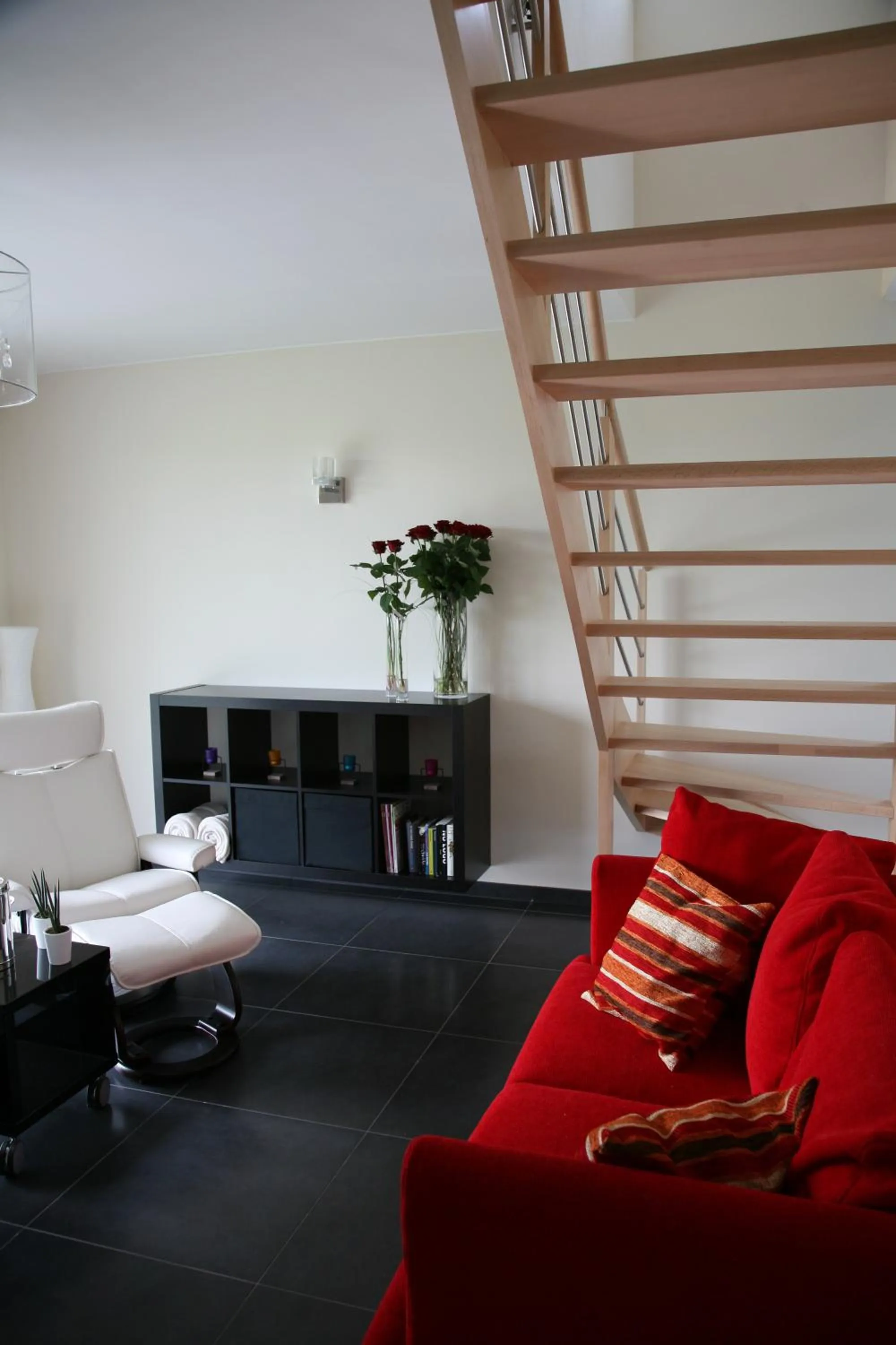 Living room in B&B Kanegem Onverbloemd