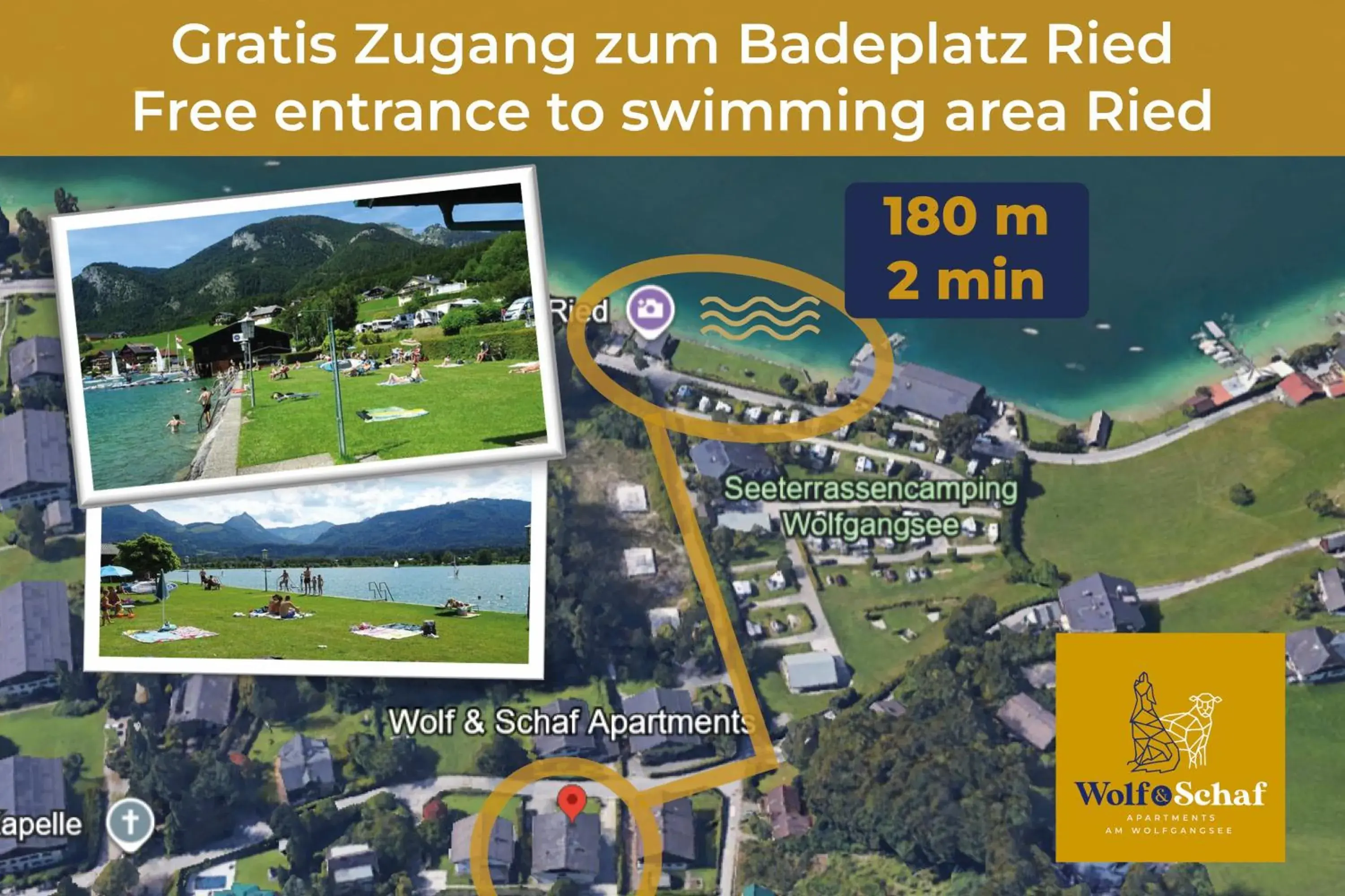 Beach in Wolf & Schaf Apartments Beach in Wolf & Schaf Apartments