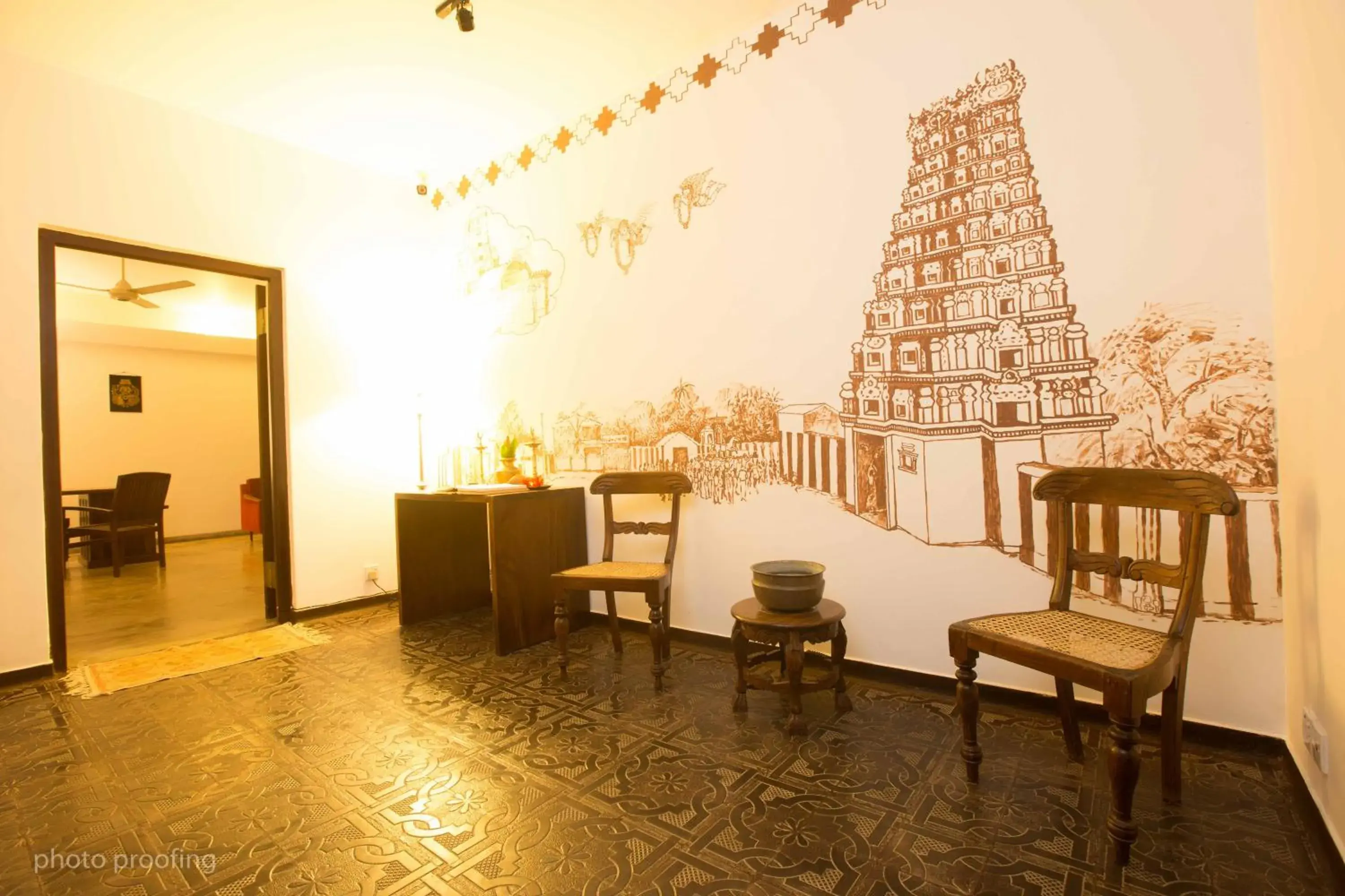 Lobby or reception in Jaffna Heritage Villa Lobby or reception in Jaffna Heritage Villa
