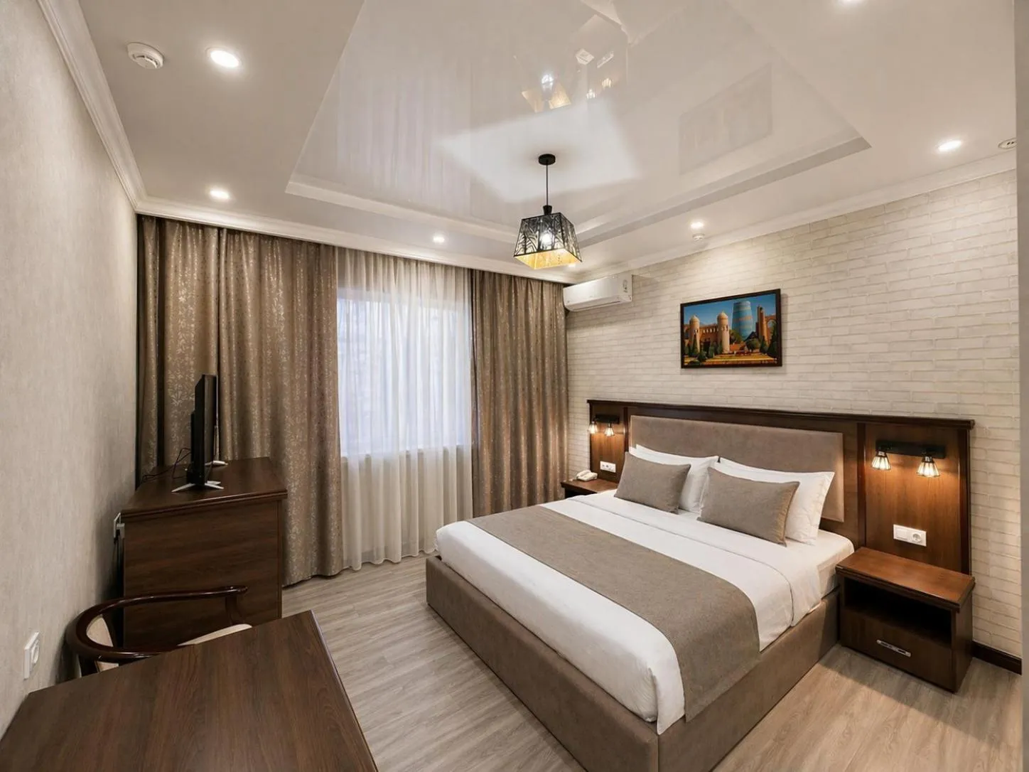 Bed in Hotel Byond Tashkent