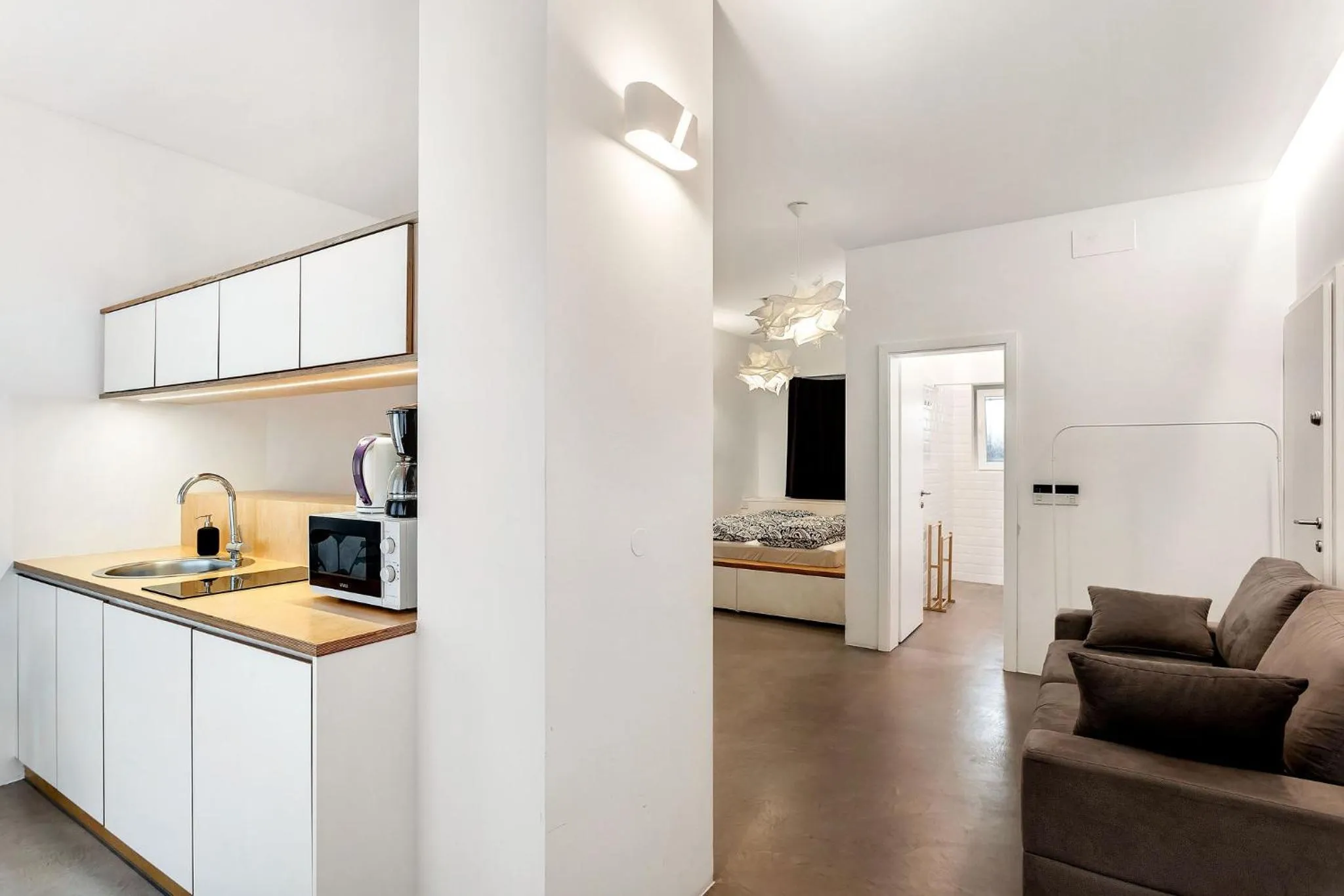 kitchen in Pekarna apartments