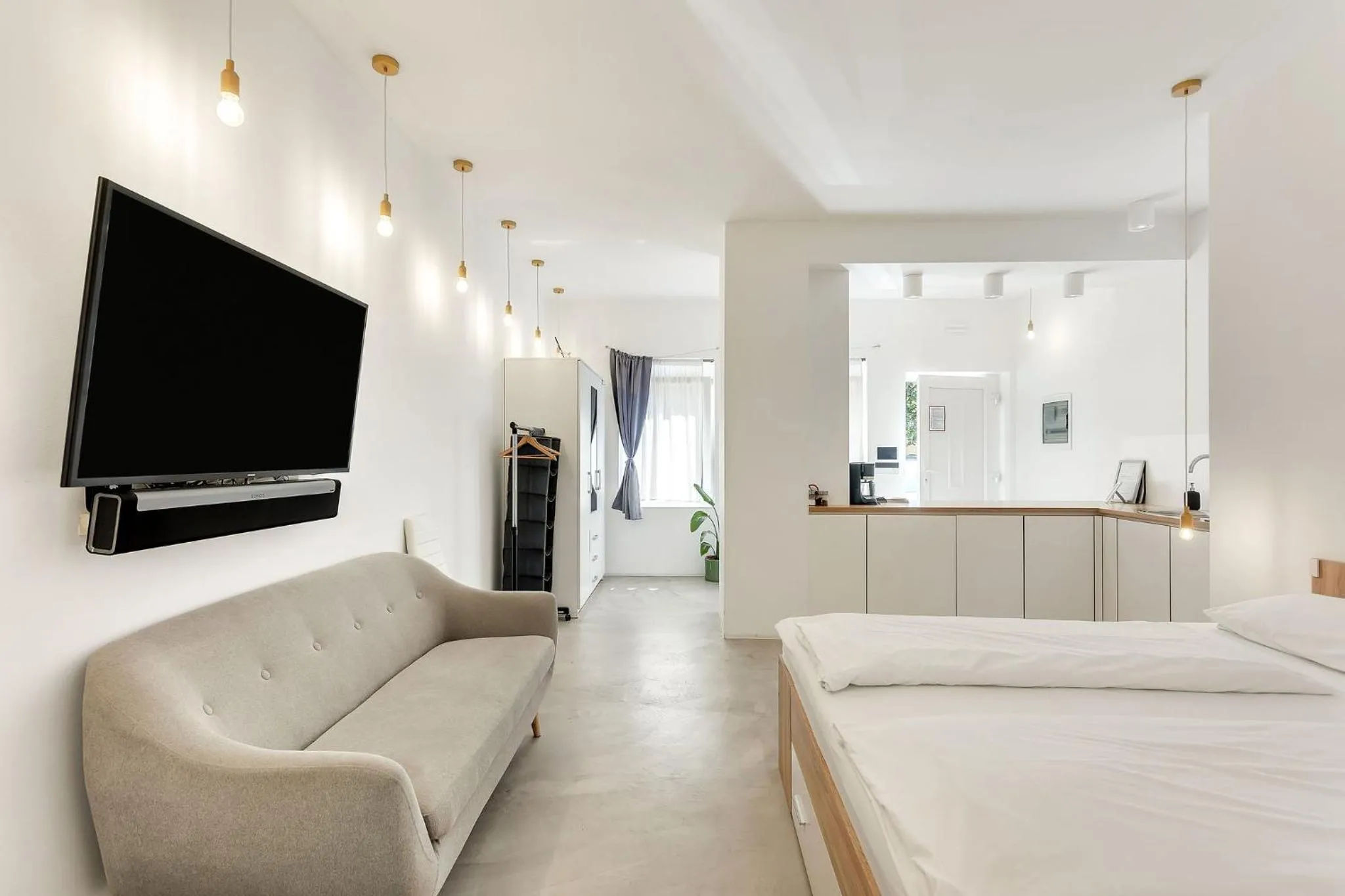 Bedroom, Bed in Pekarna apartments