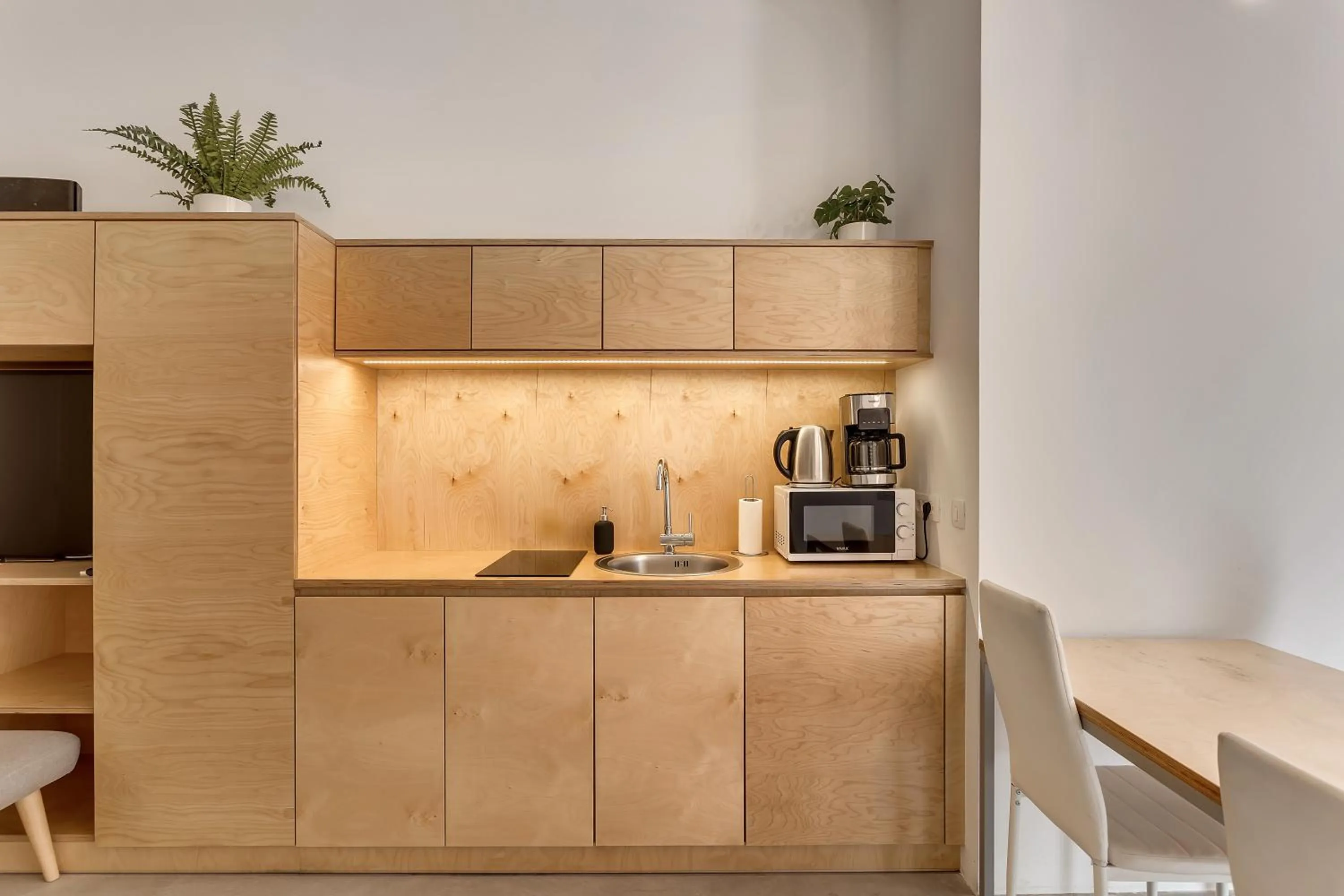 kitchen in Pekarna apartments