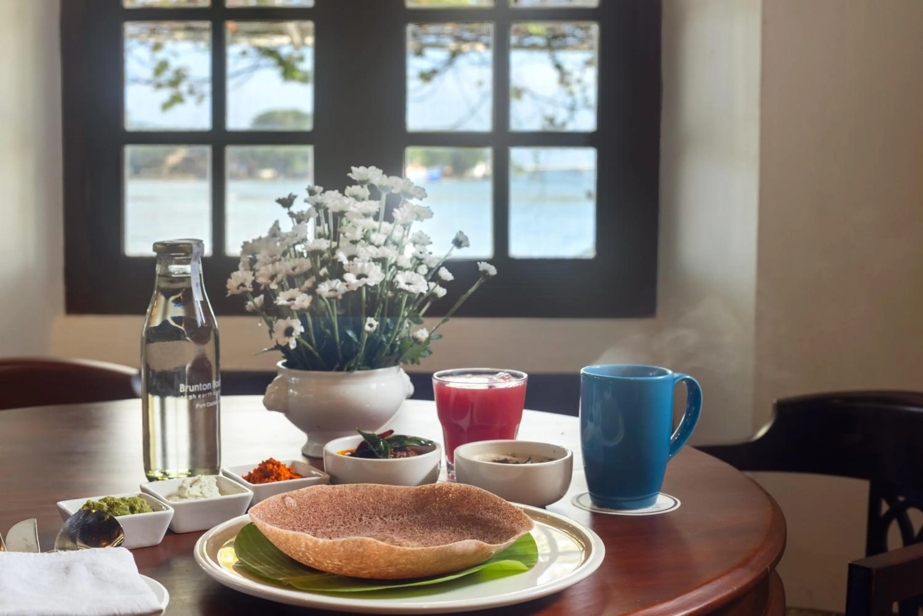 Food in Brunton Boatyard - A CGH Earth Experience