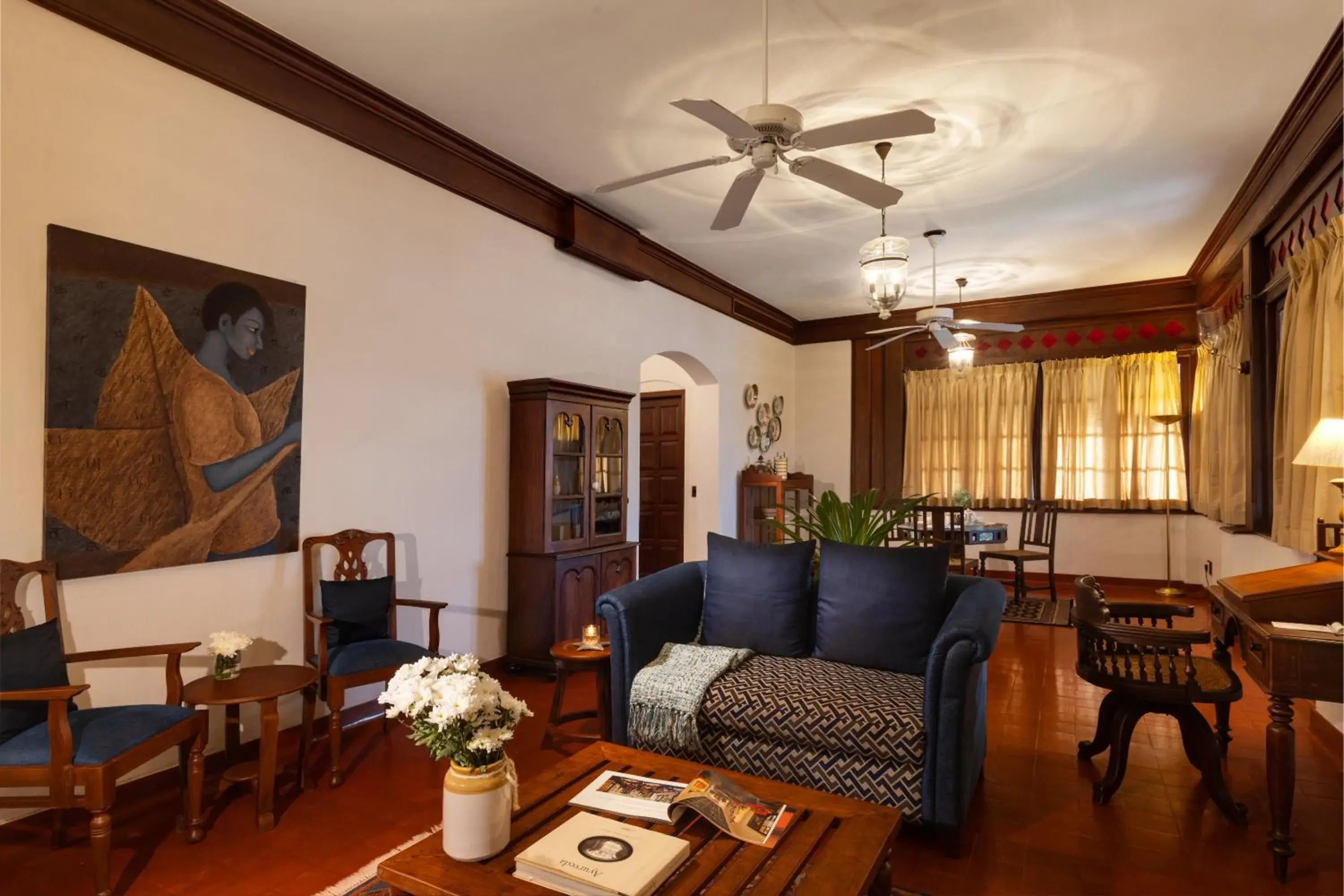 Living room in Brunton Boatyard - A CGH Earth Experience Living room in Brunton Boatyard - A CGH Earth Experience