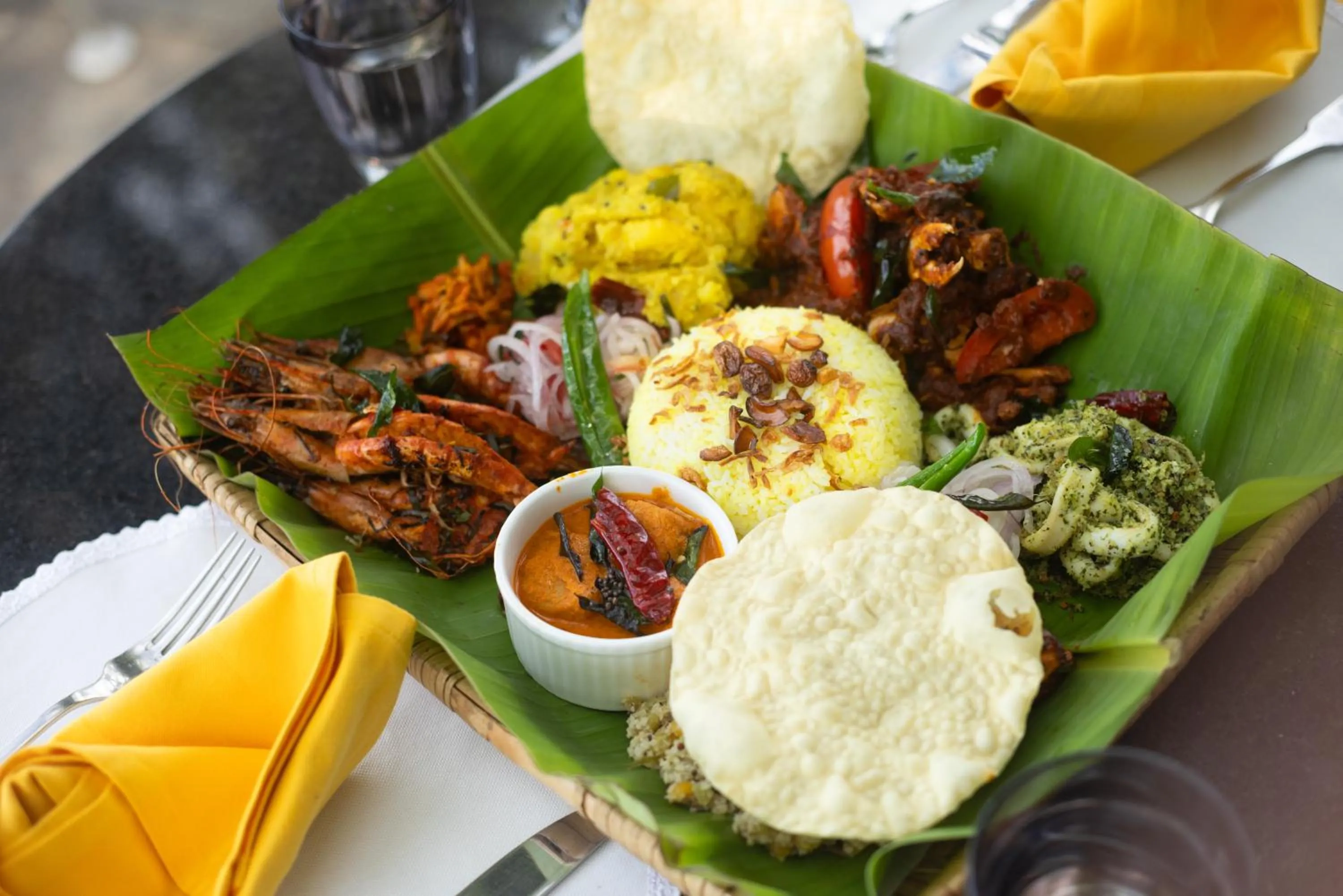 Food in Brunton Boatyard - A CGH Earth Experience