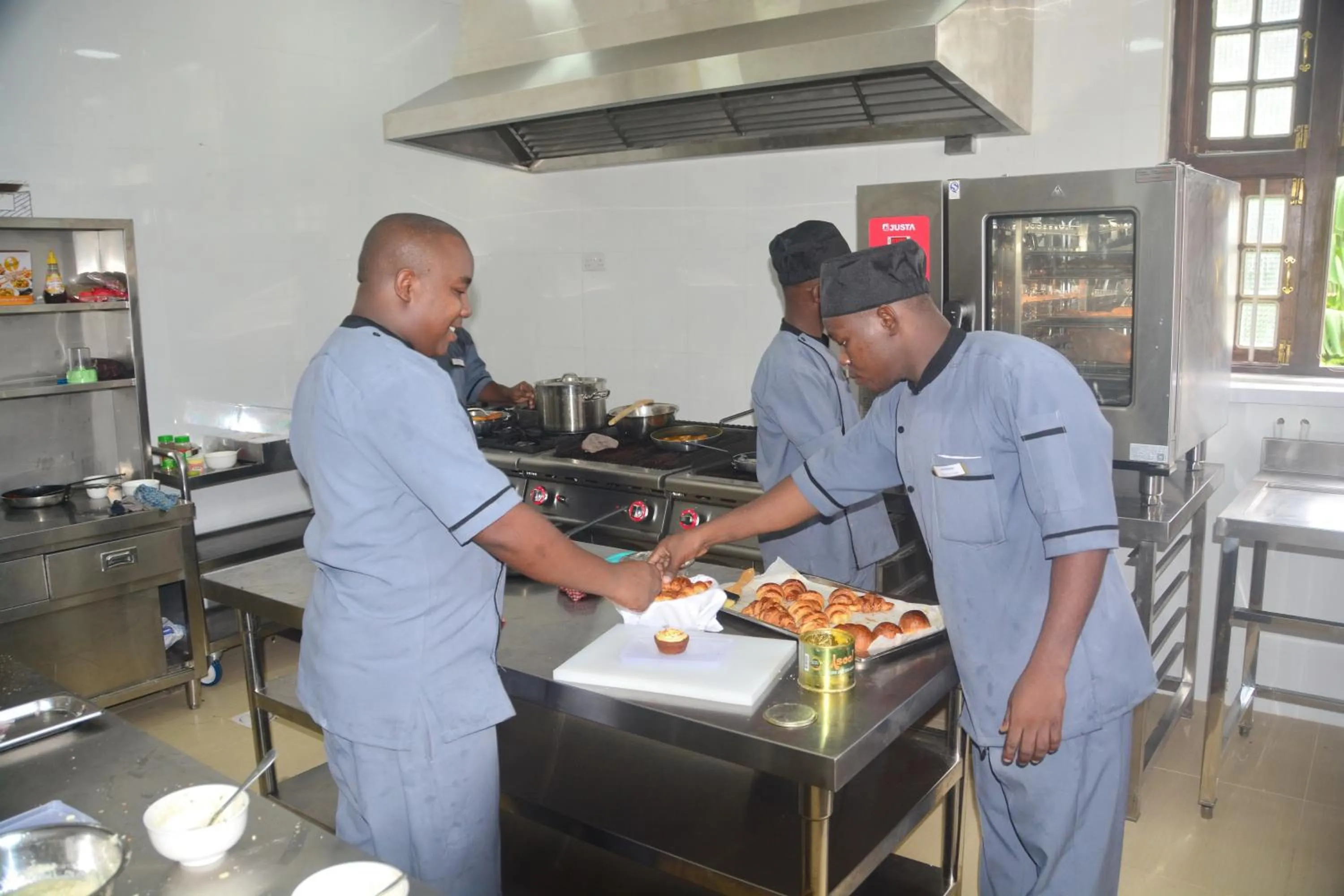 Kitchen or kitchenette in Spice Palace Hotel