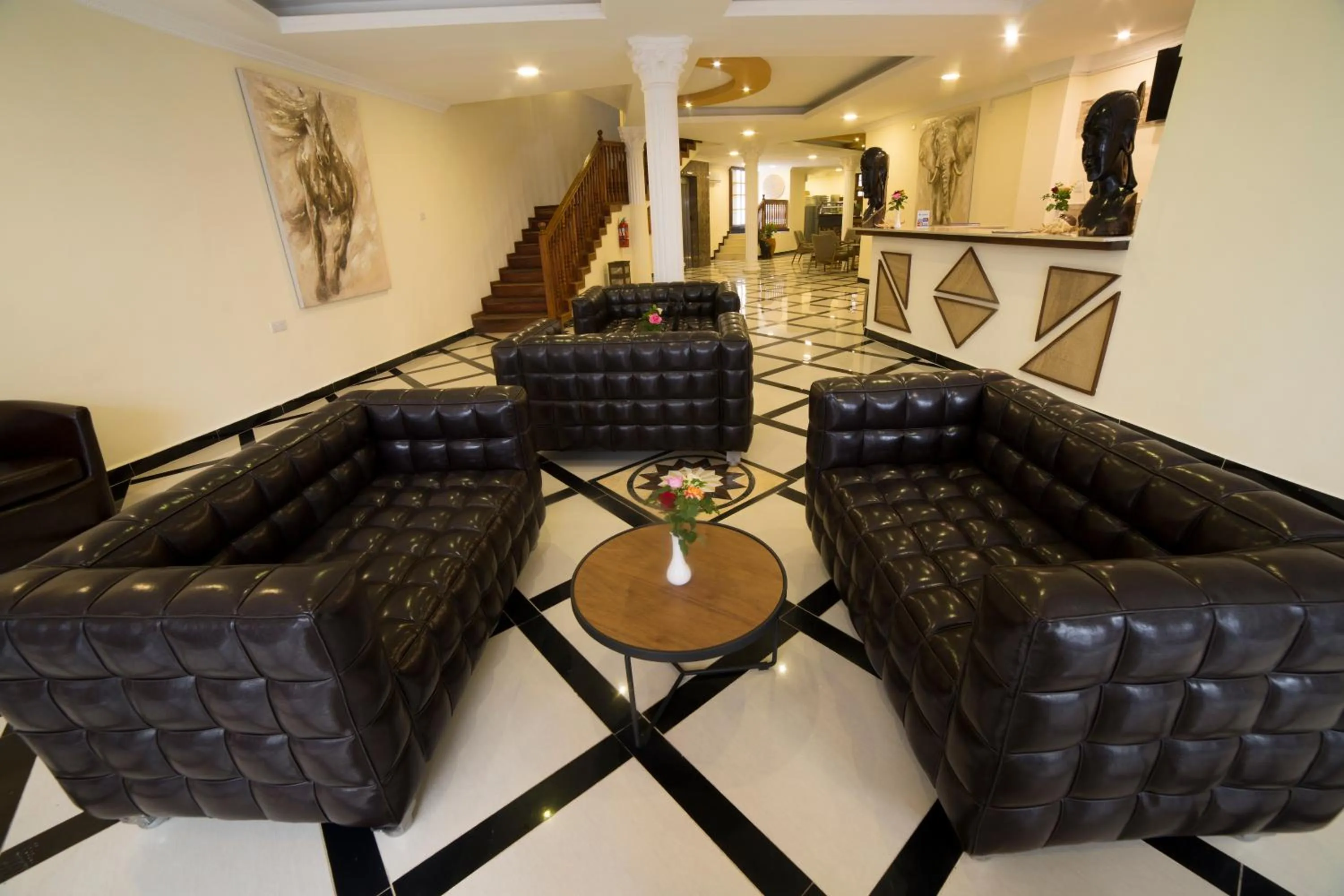 Seating area in Spice Palace Hotel