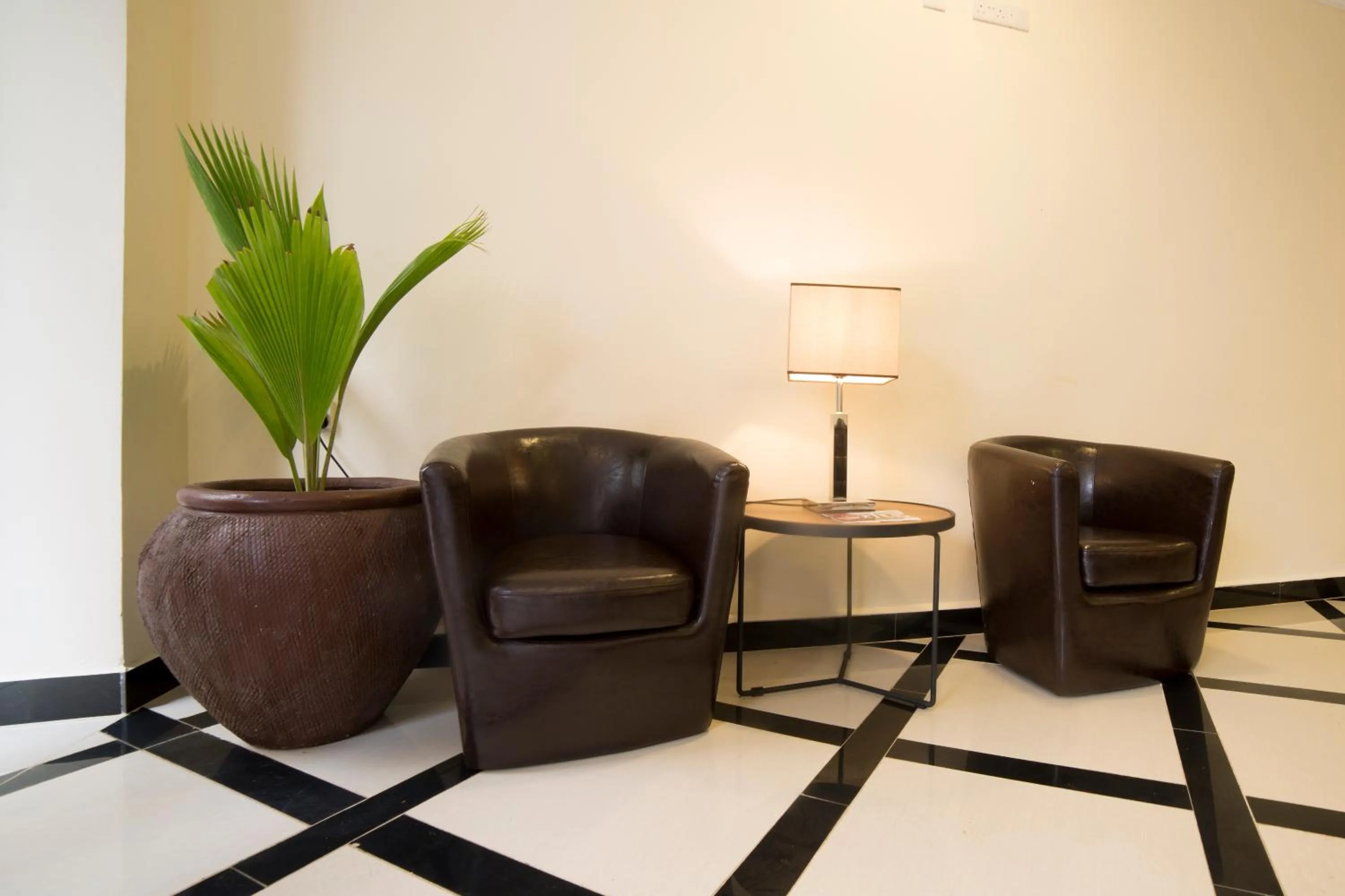 Seating area in Spice Palace Hotel