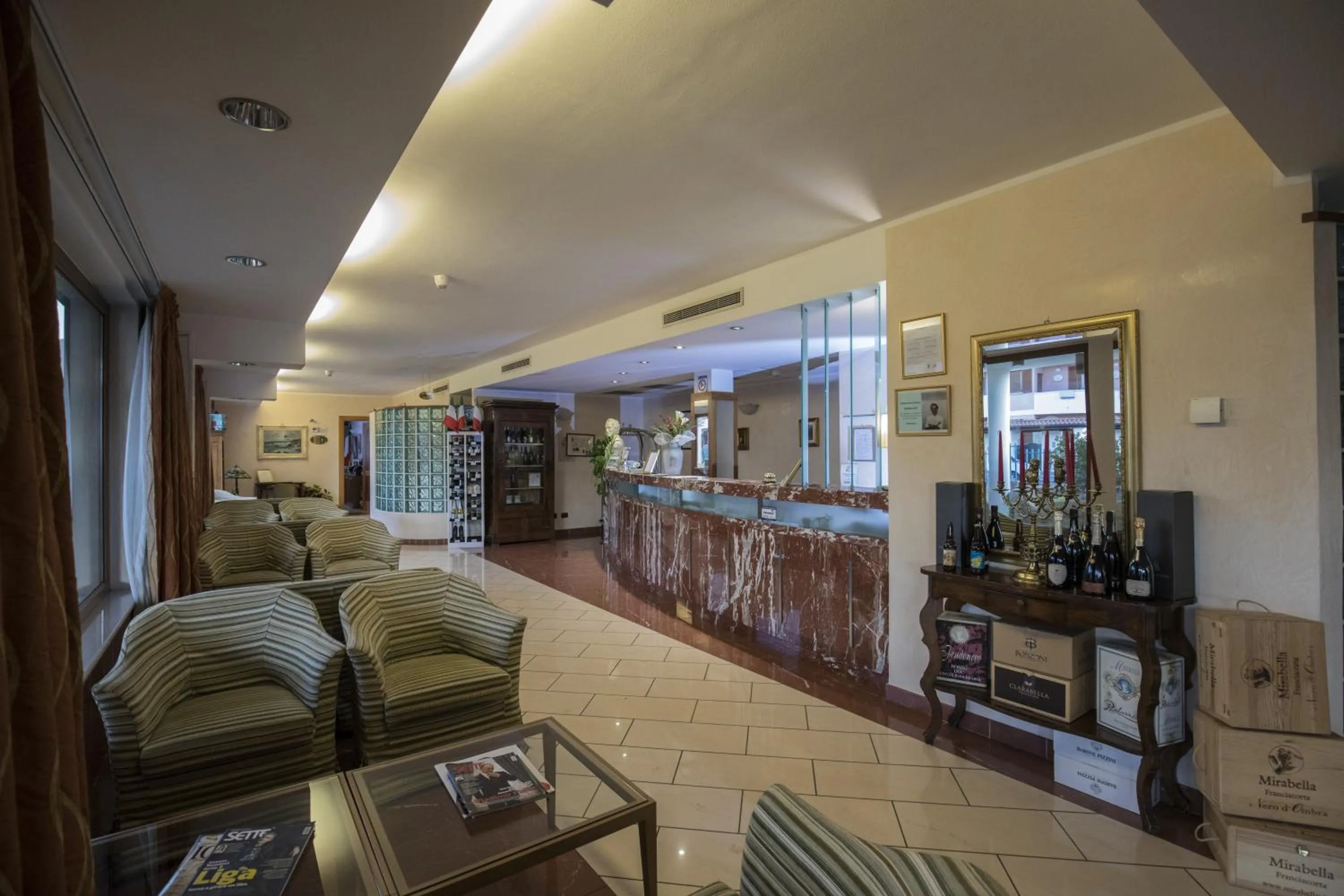 Lobby or reception in La Fonte Hotel