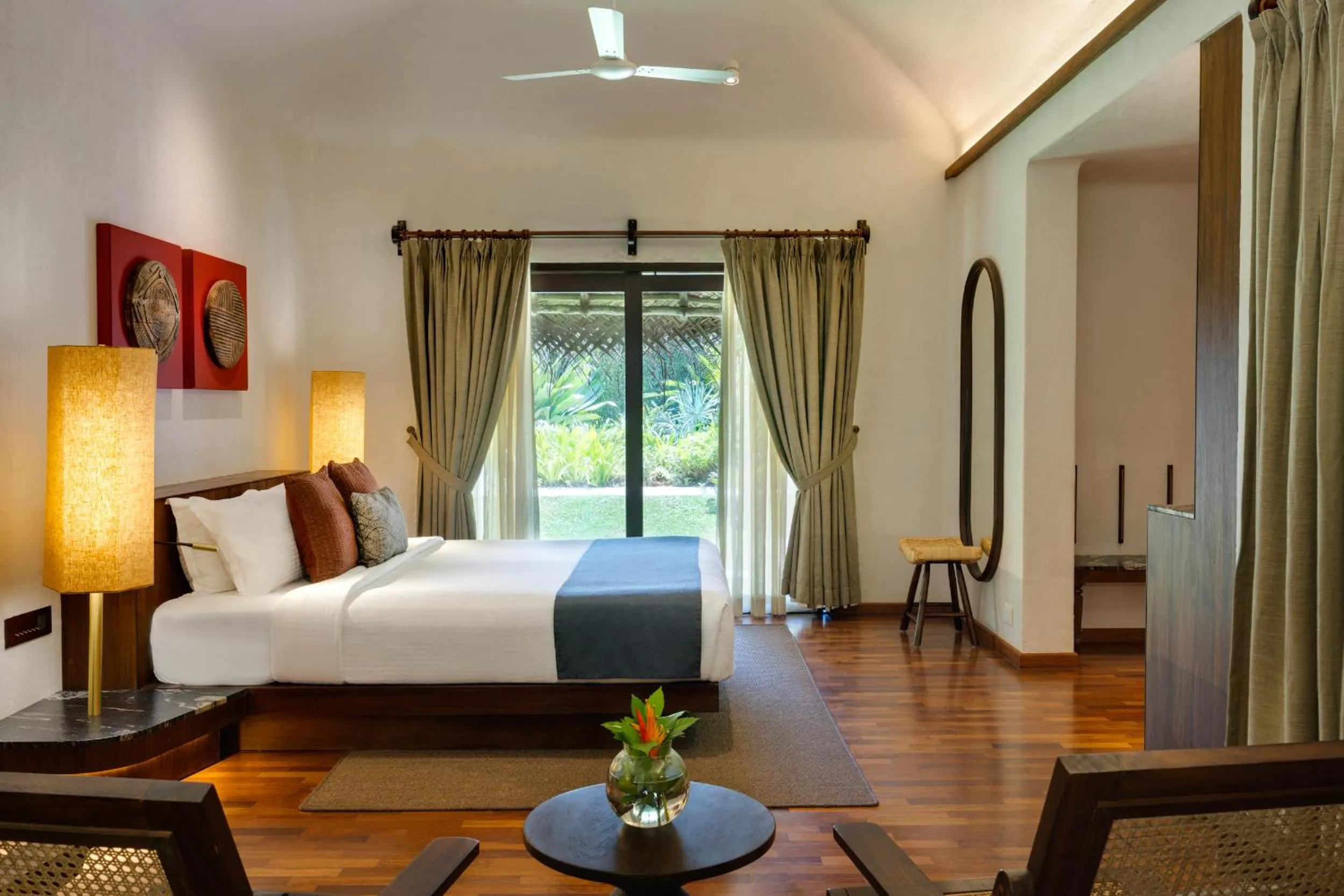 Bed in Marari Beach Resort Alleppey - A CGH Earth Experience