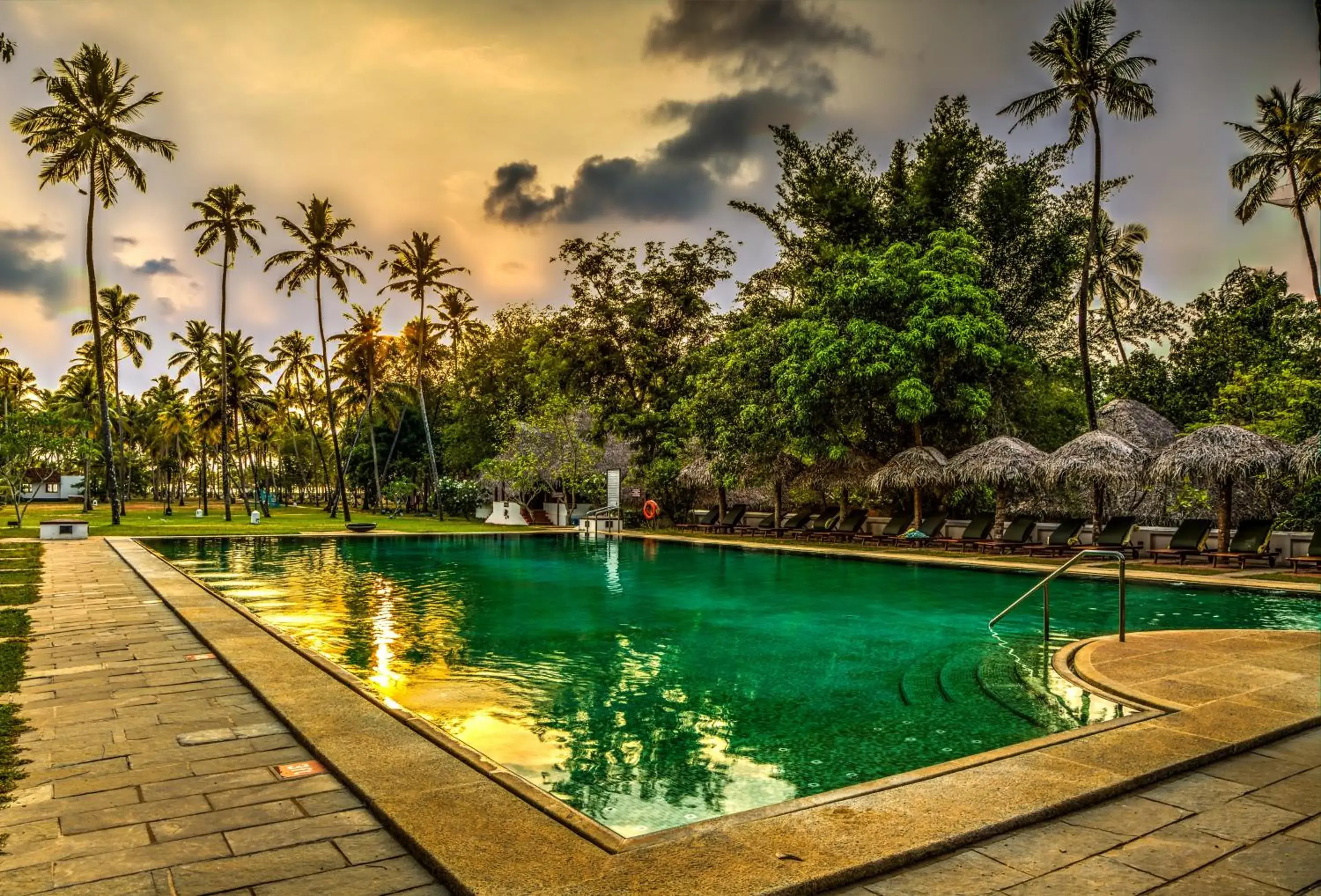Swimming pool in Marari Beach Resort Alleppey - A CGH Earth Experience Swimming pool in Marari Beach Resort Alleppey - A CGH Earth Experience