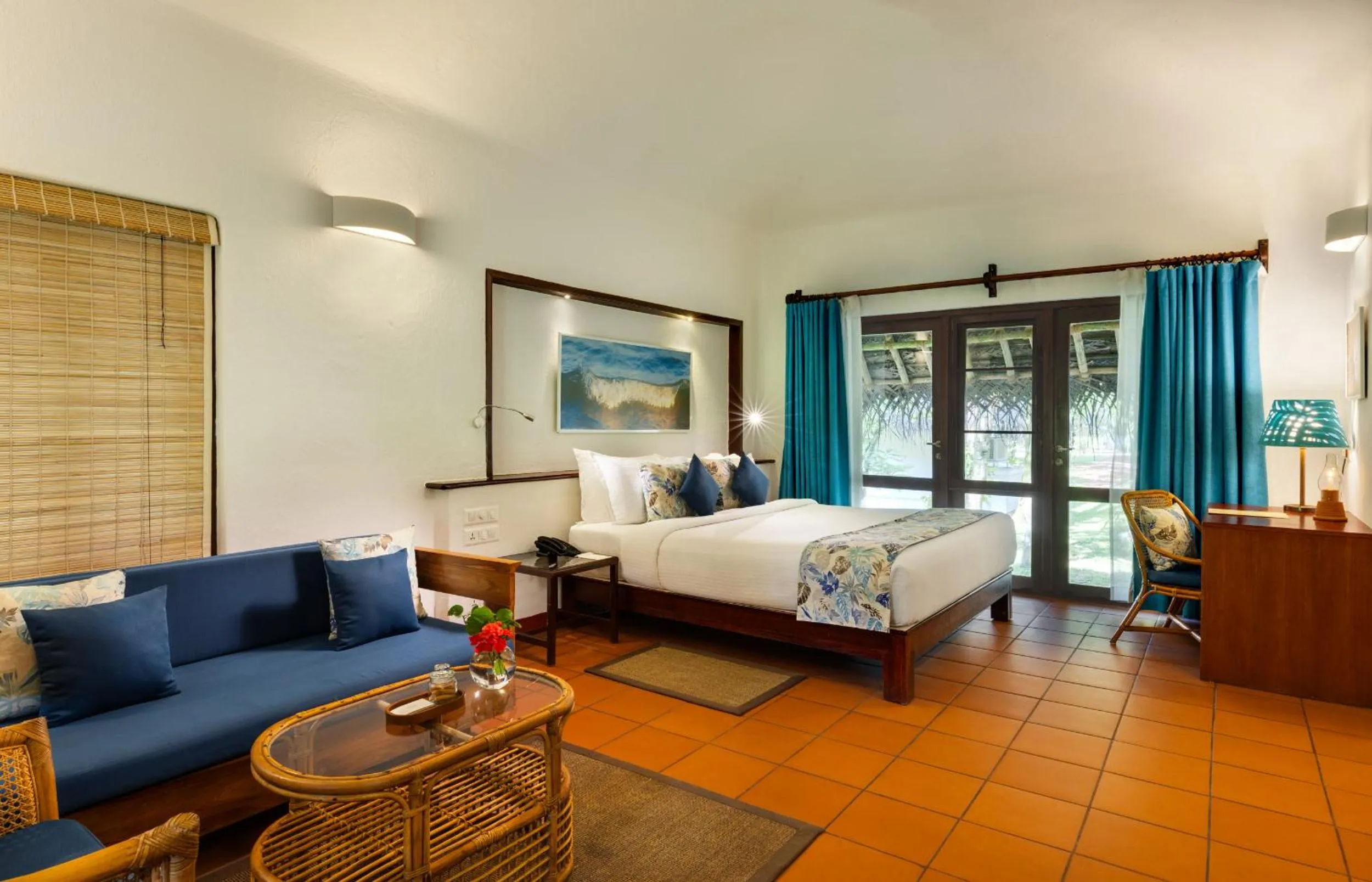 Bed in Marari Beach Resort Alleppey - A CGH Earth Experience