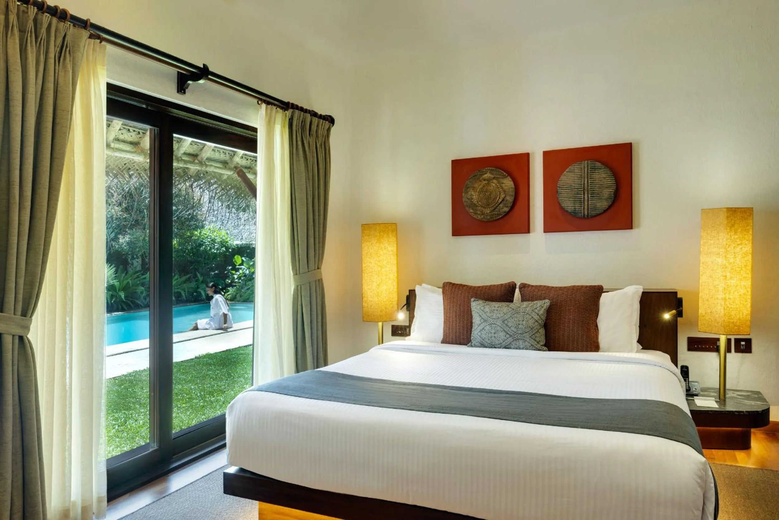 Bed in Marari Beach Resort Alleppey - A CGH Earth Experience
