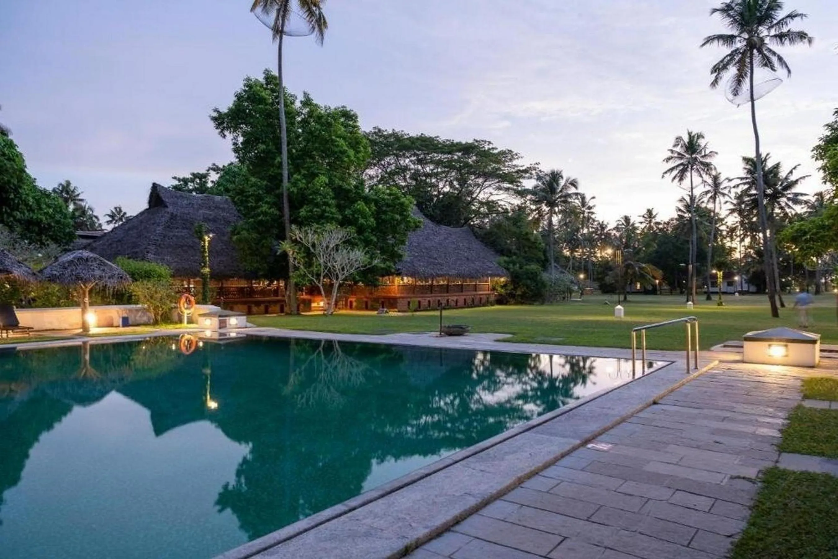 Swimming pool in Marari Beach Resort Alleppey - A CGH Earth Experience