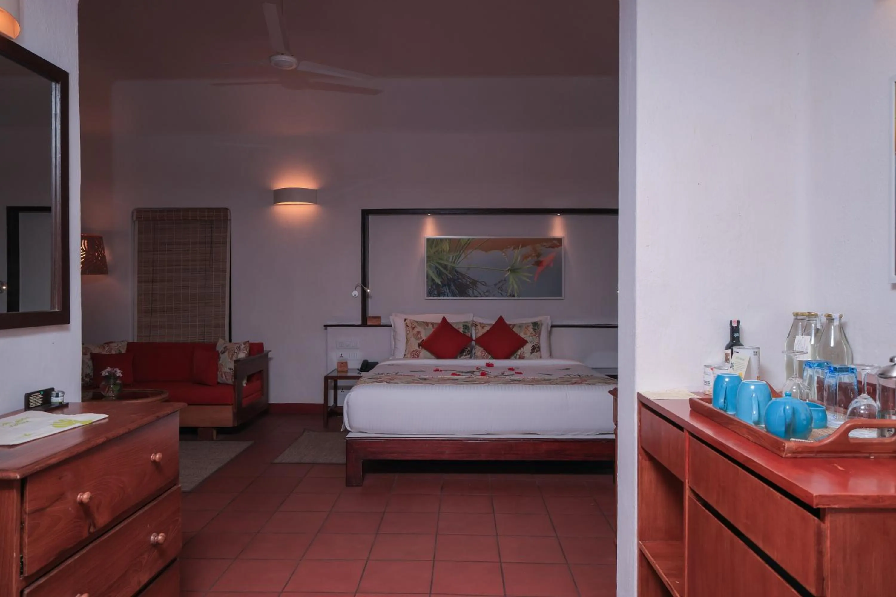 Bedroom, Bed in Marari Beach Resort Alleppey - A CGH Earth Experience