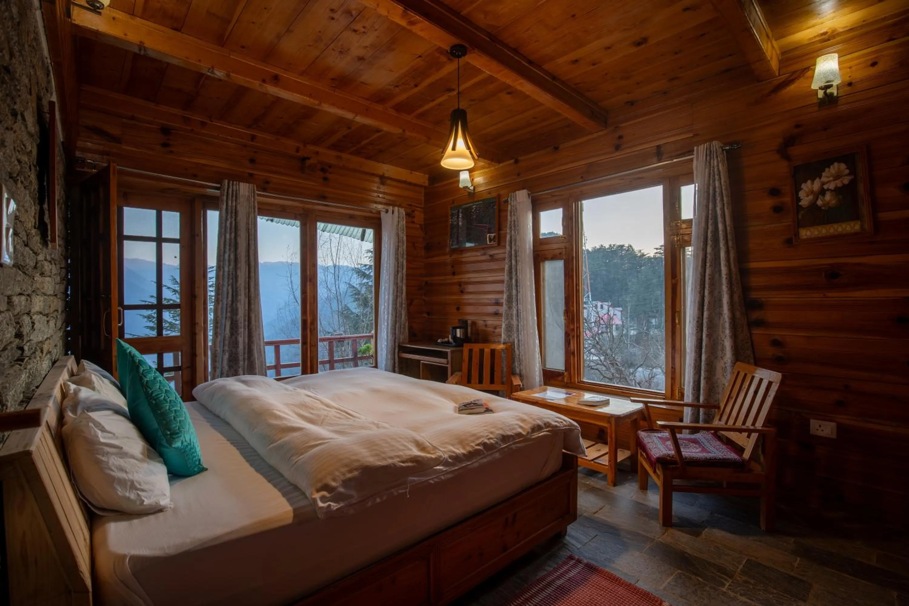 Bedroom, Bed in Ishan Log Huts-A boutique home stay