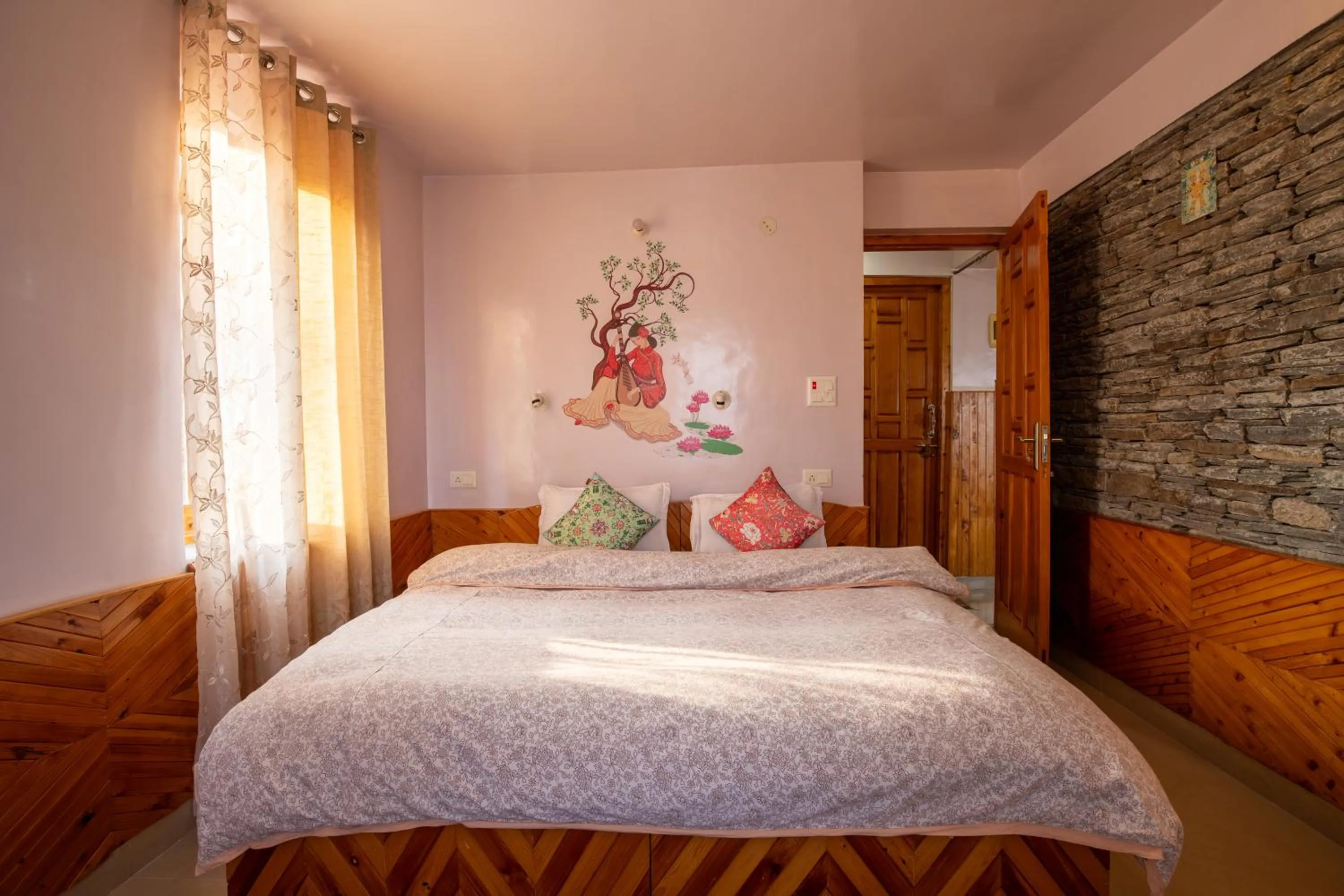Bedroom, Bed in Ishan Log Huts-A boutique home stay