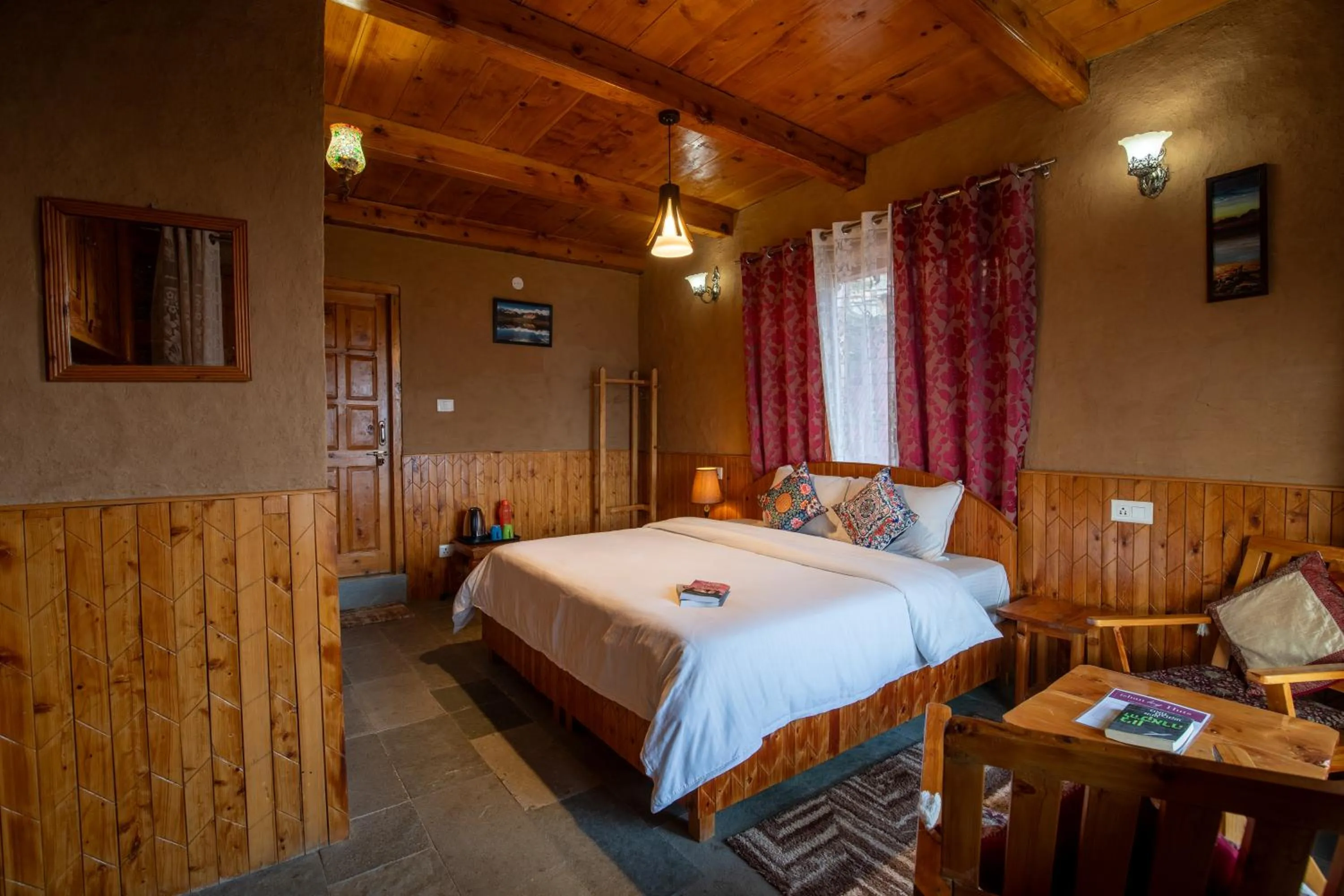 Photo of the whole room, Bed in Ishan Log Huts-A boutique home stay