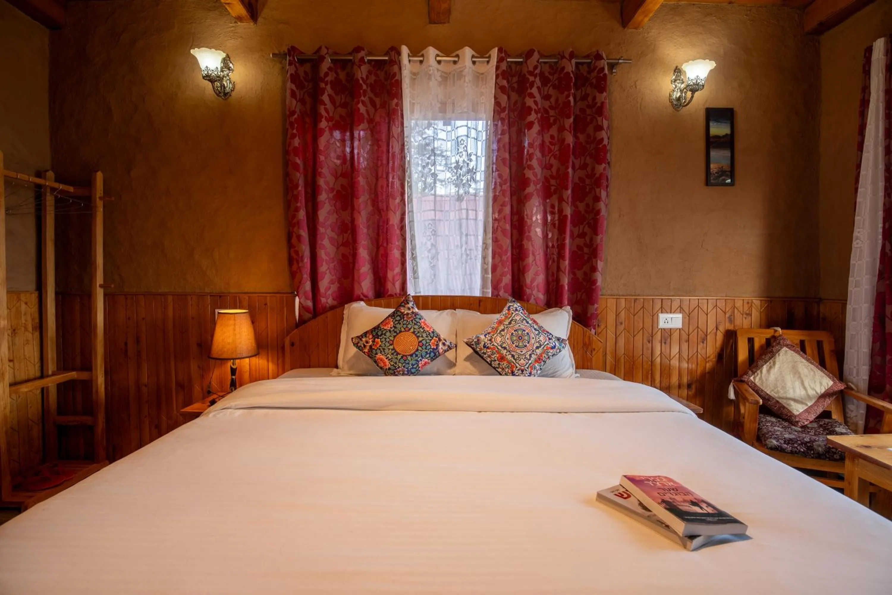 Photo of the whole room, Bed in Ishan Log Huts-A boutique home stay