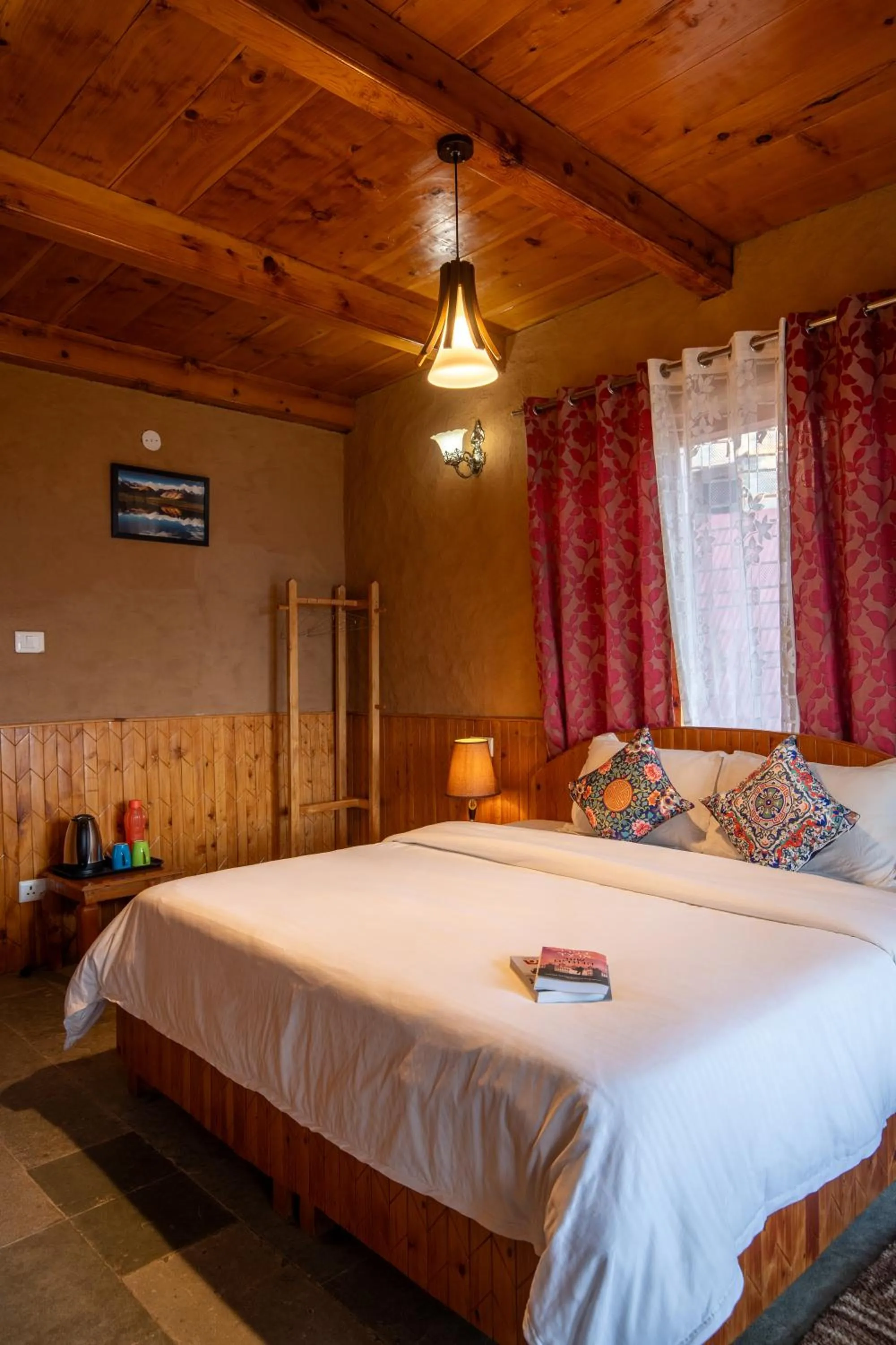Photo of the whole room, Bed in Ishan Log Huts-A boutique home stay