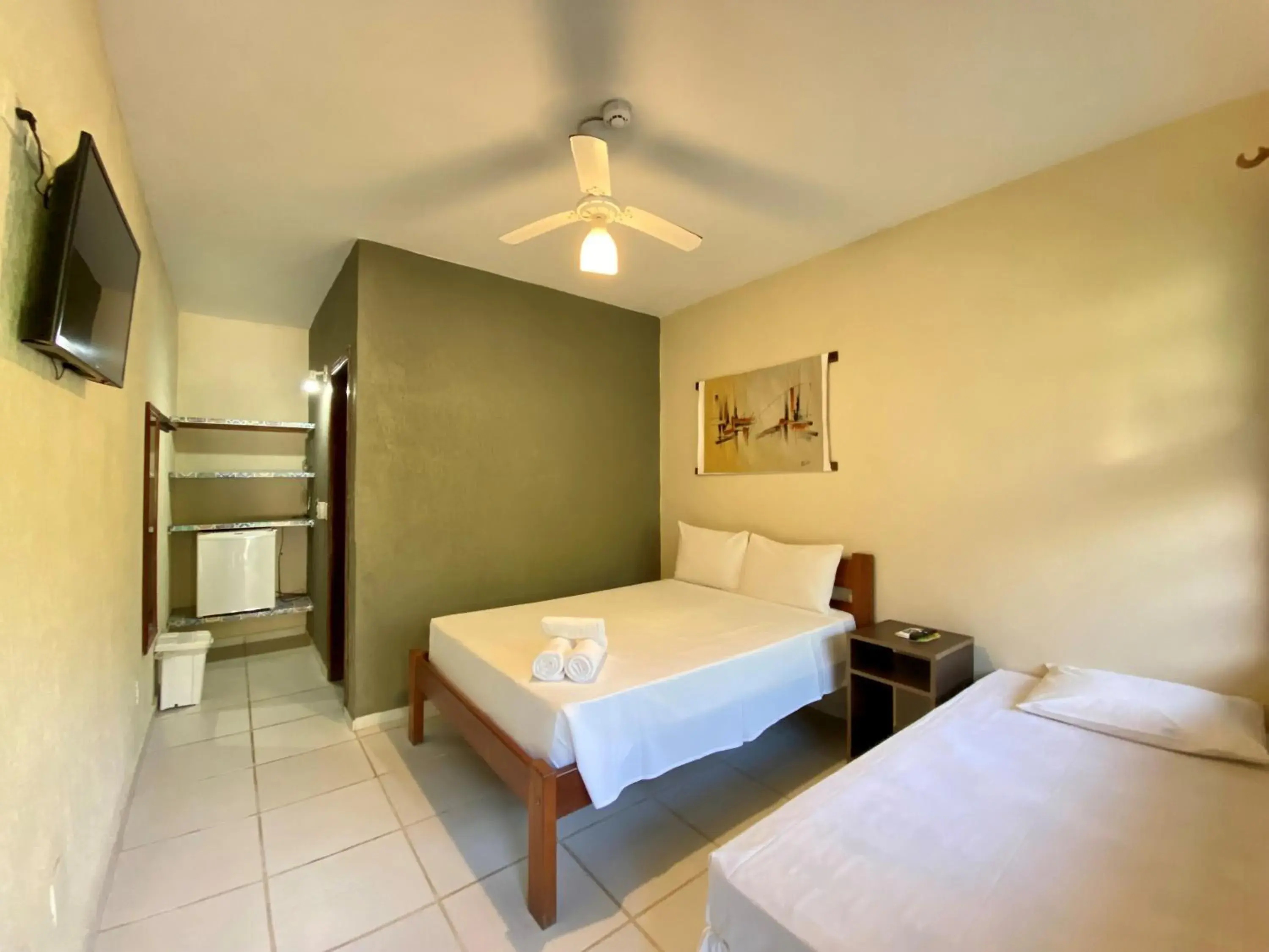 Bed in Hotel Canto do Rio Maresias Bed in Hotel Canto do Rio Maresias