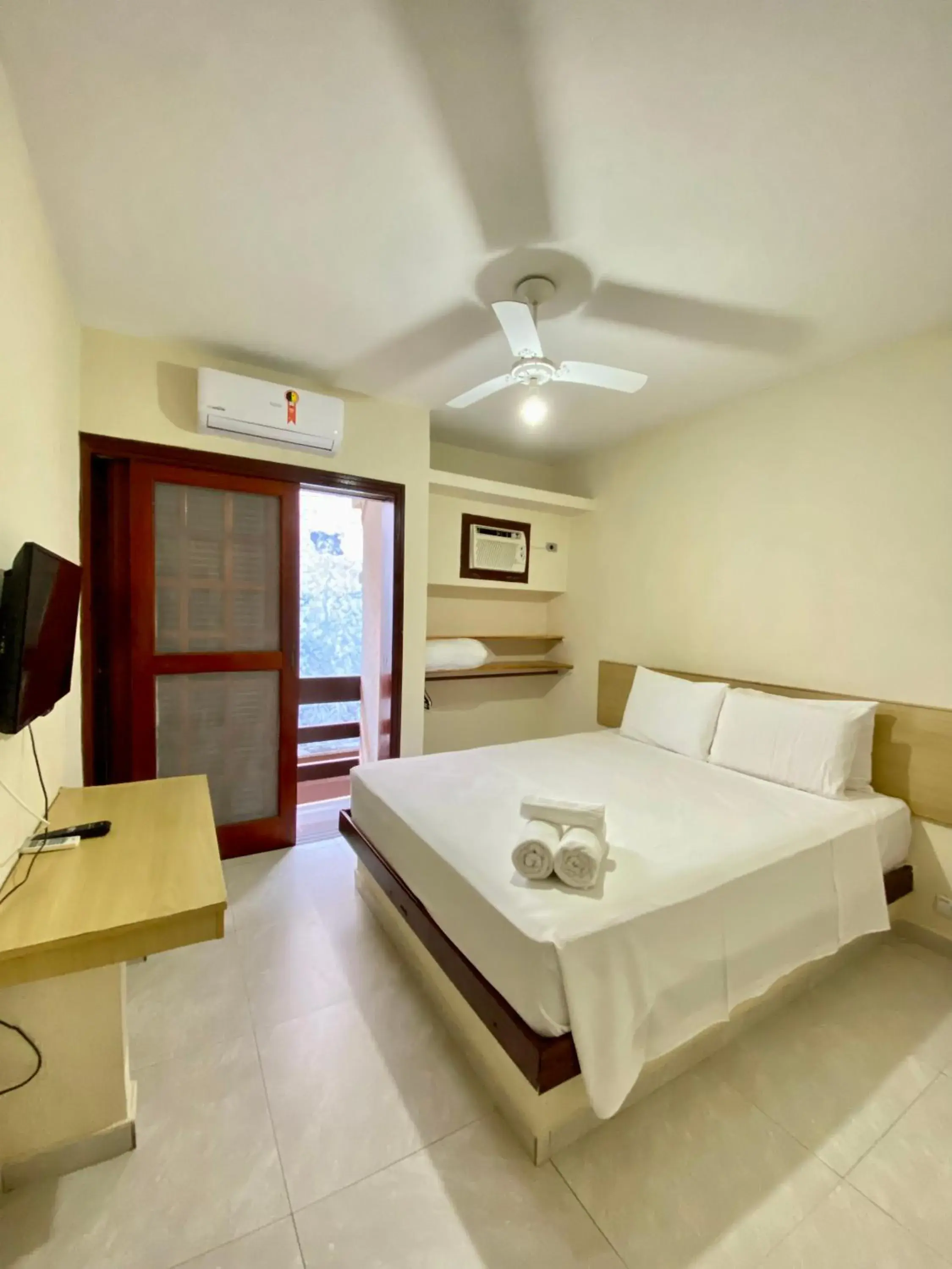 Bed in Hotel Canto do Rio Maresias Bed in Hotel Canto do Rio Maresias