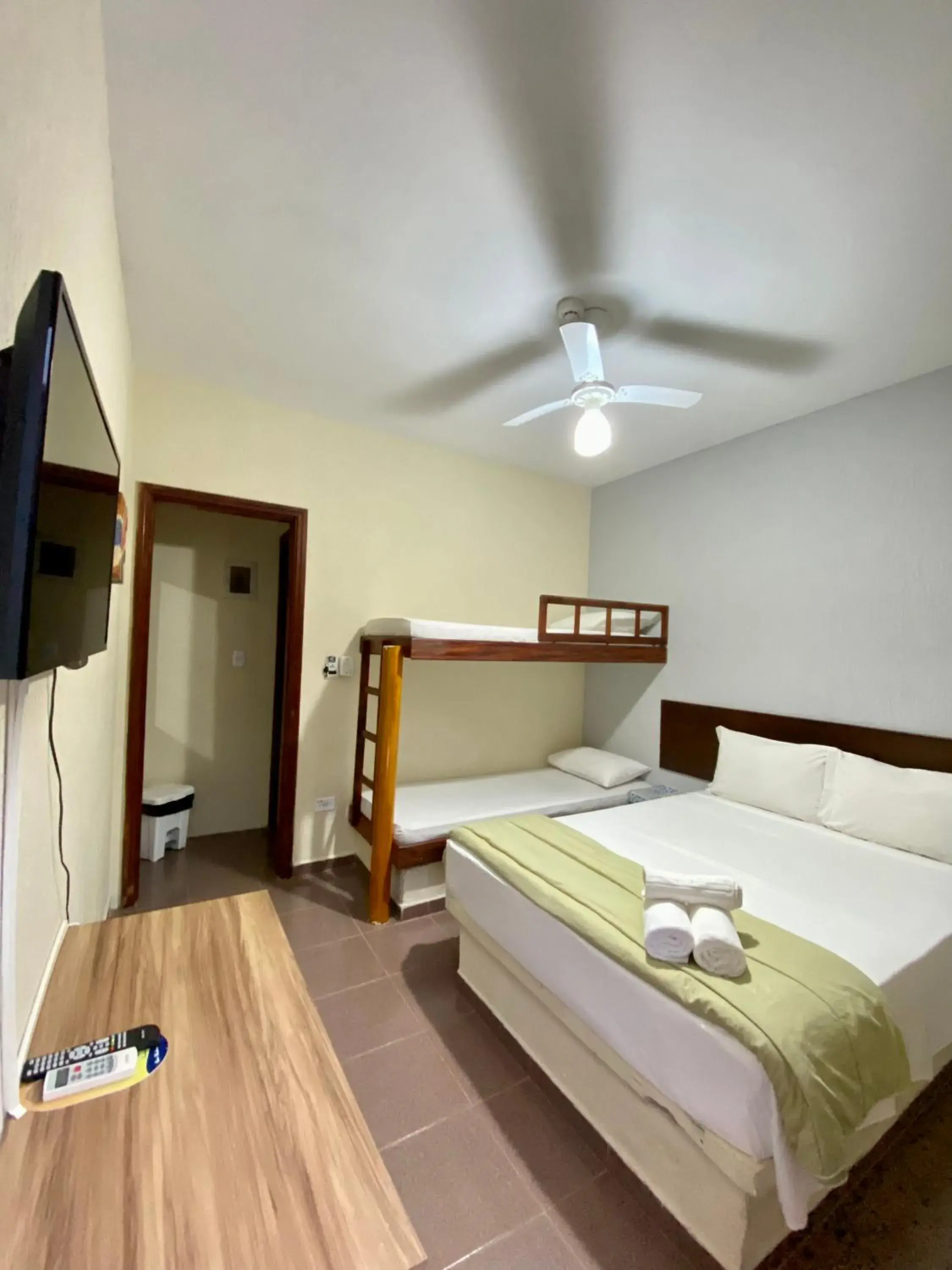 Bed in Hotel Canto do Rio Maresias Bed in Hotel Canto do Rio Maresias