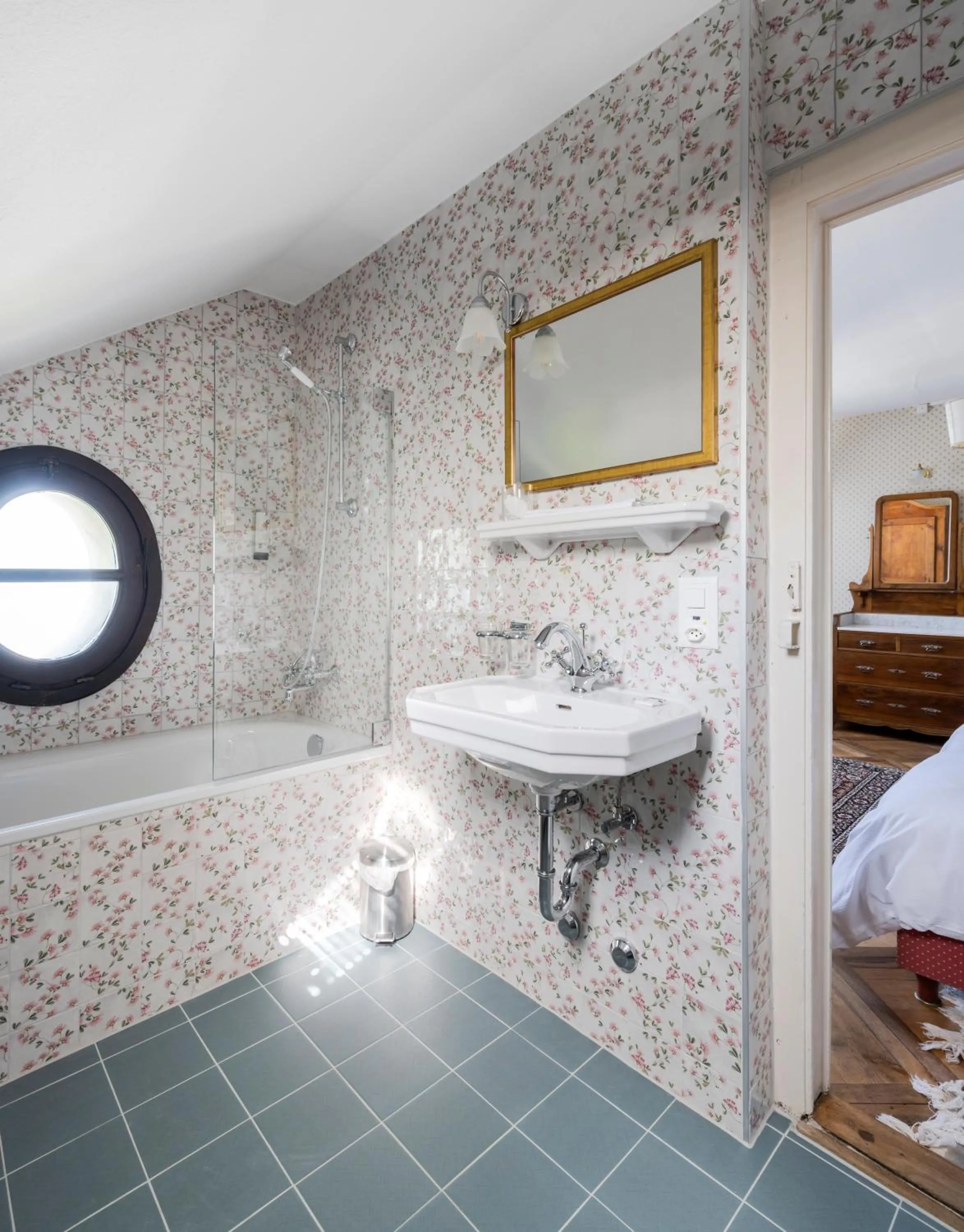 Toilet in Swiss Historic Hotel Masson