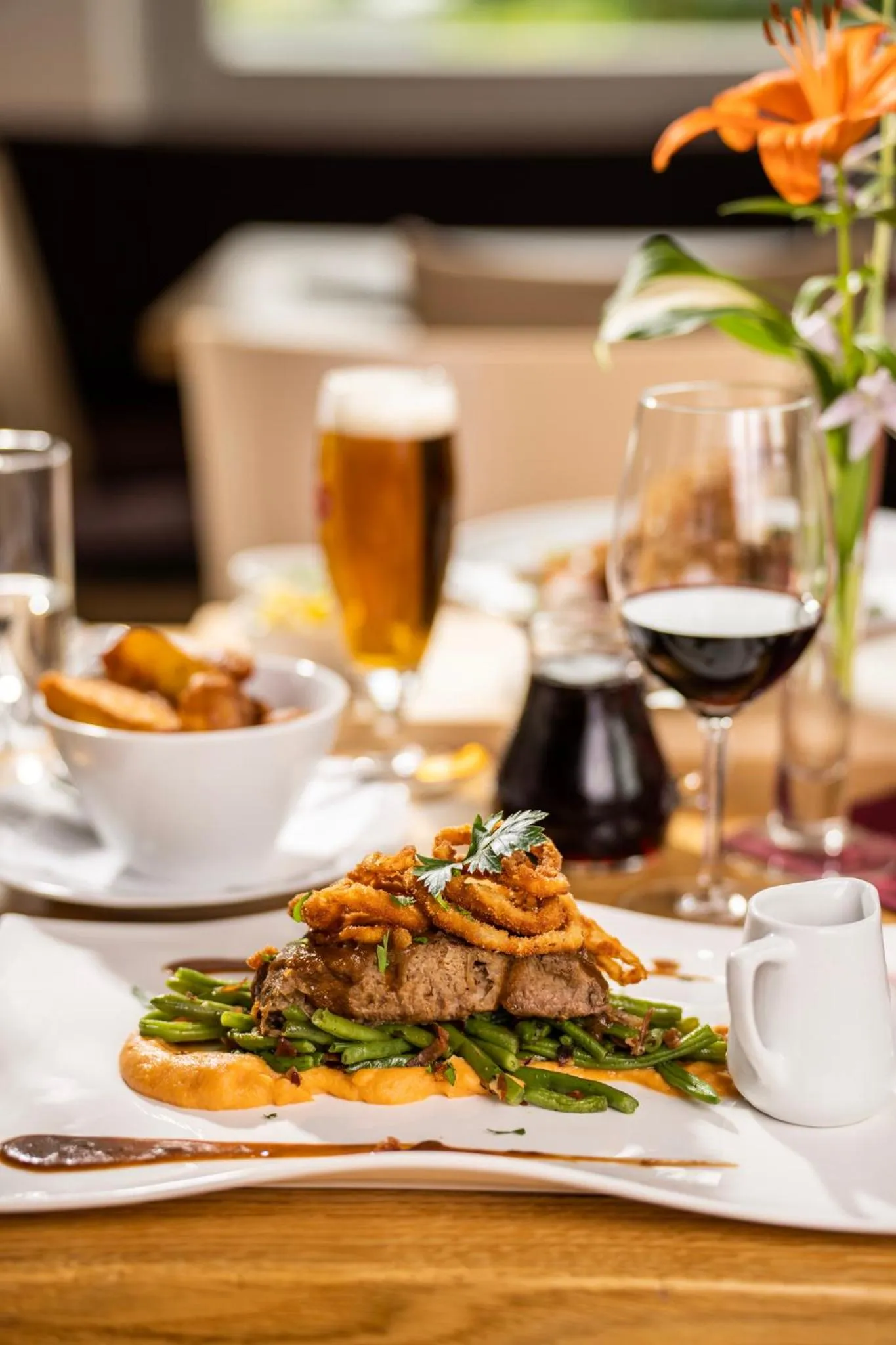 Food and drinks in Wellness Landhaus Parth