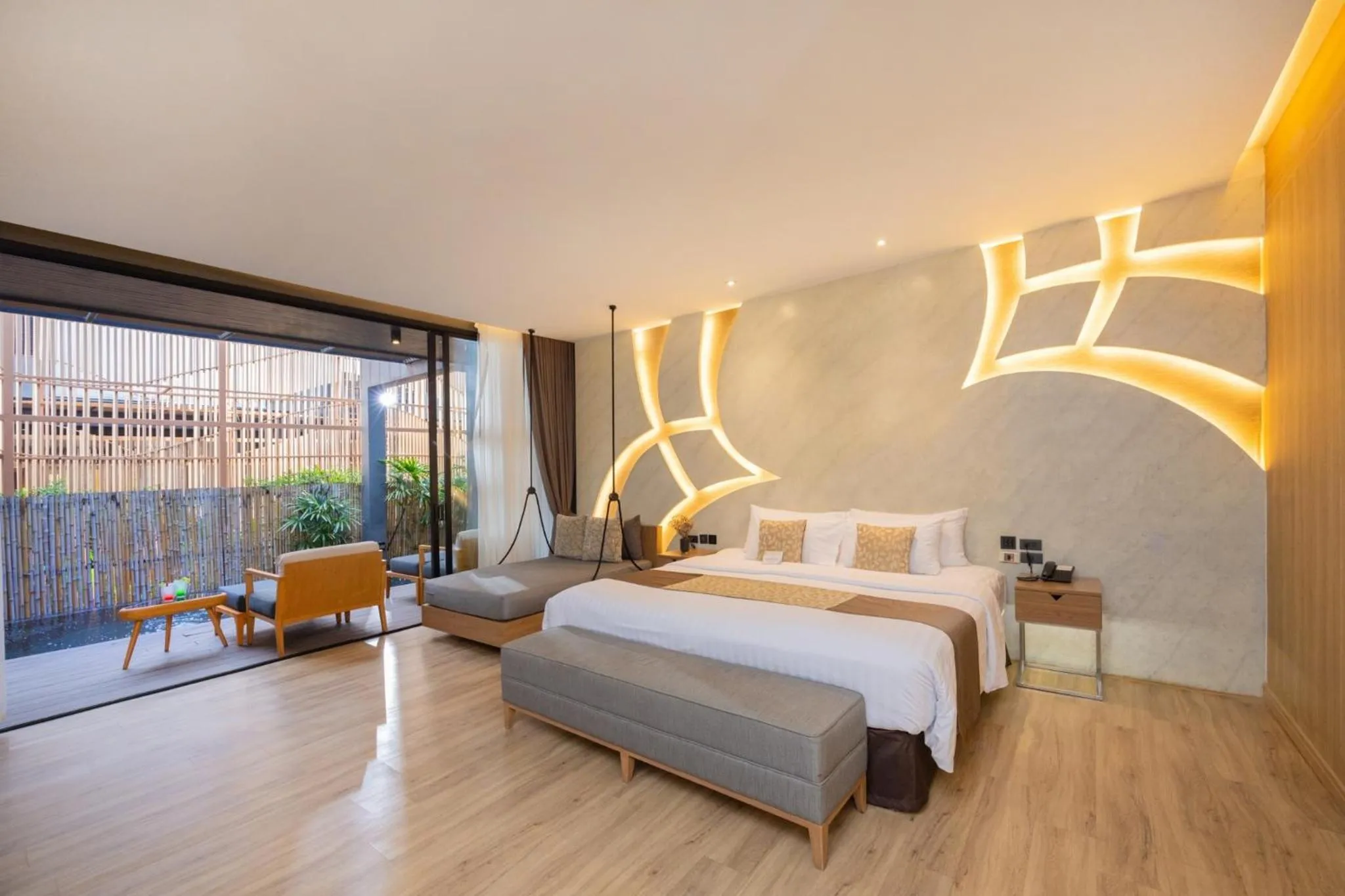 Bed in The Yana Villas Hua Hin