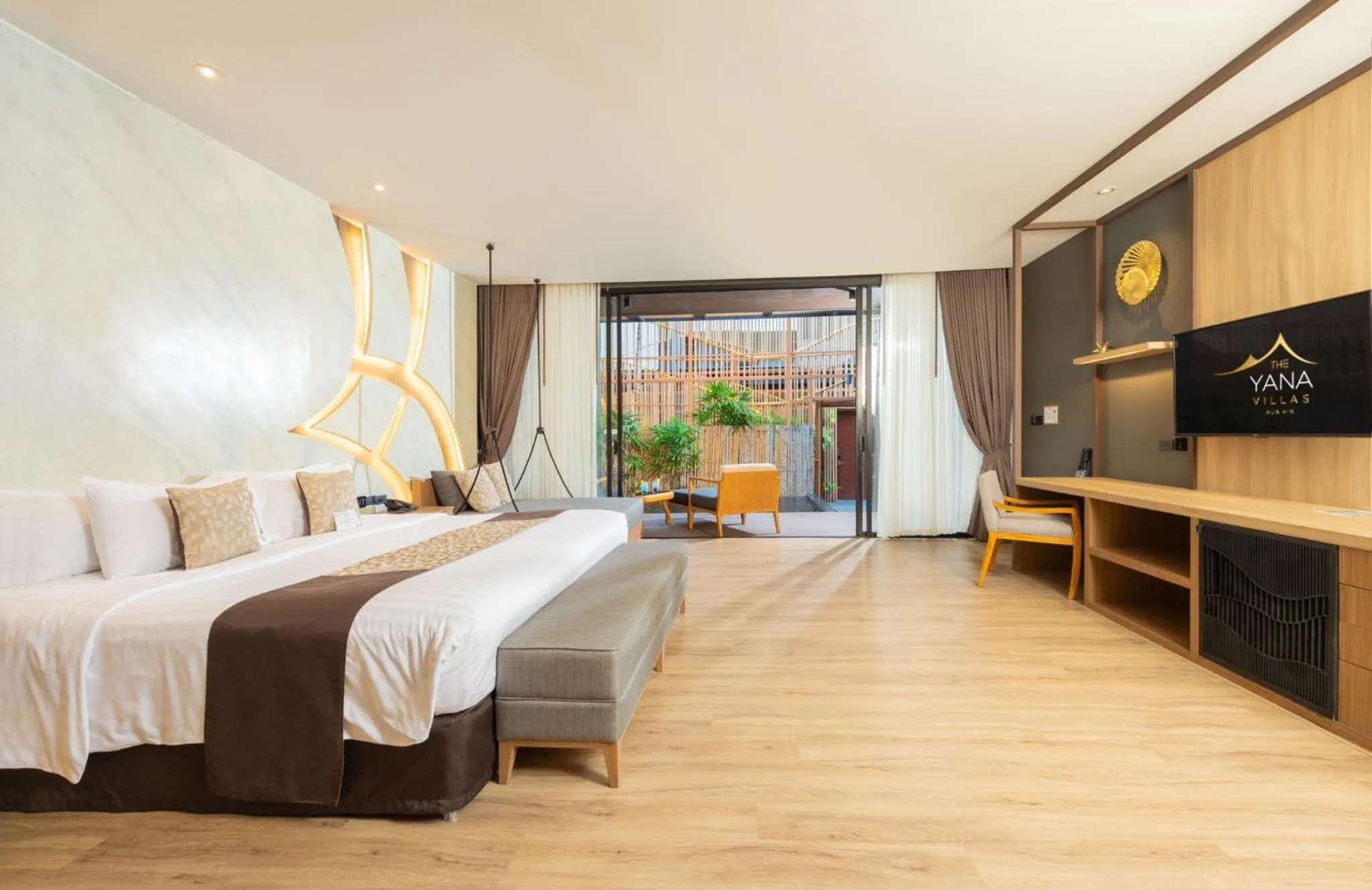 Bed in The Yana Villas Hua Hin