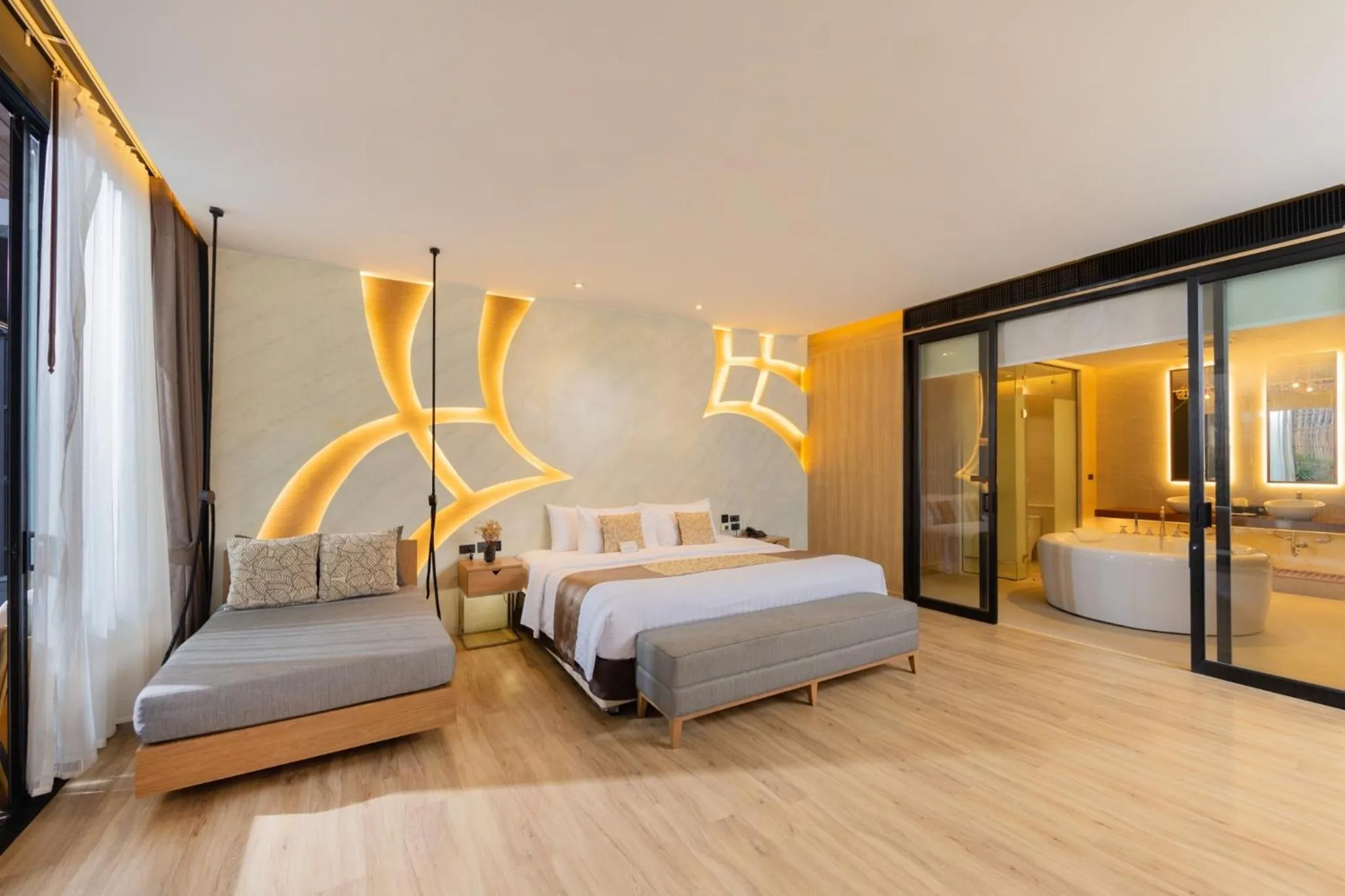 Bed in The Yana Villas Hua Hin