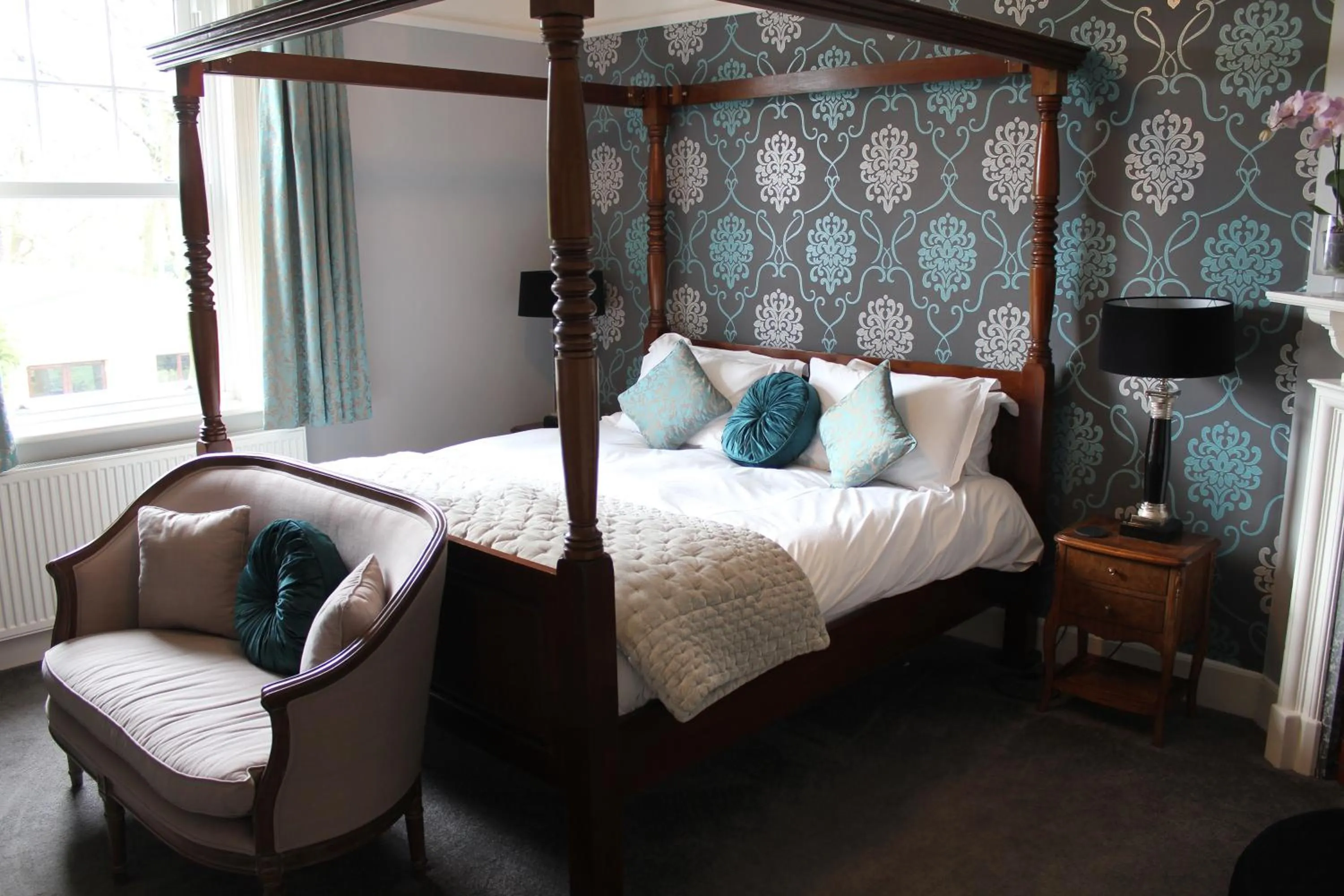 Superior Double Room with Four Poster Bed in Dower House Hotel