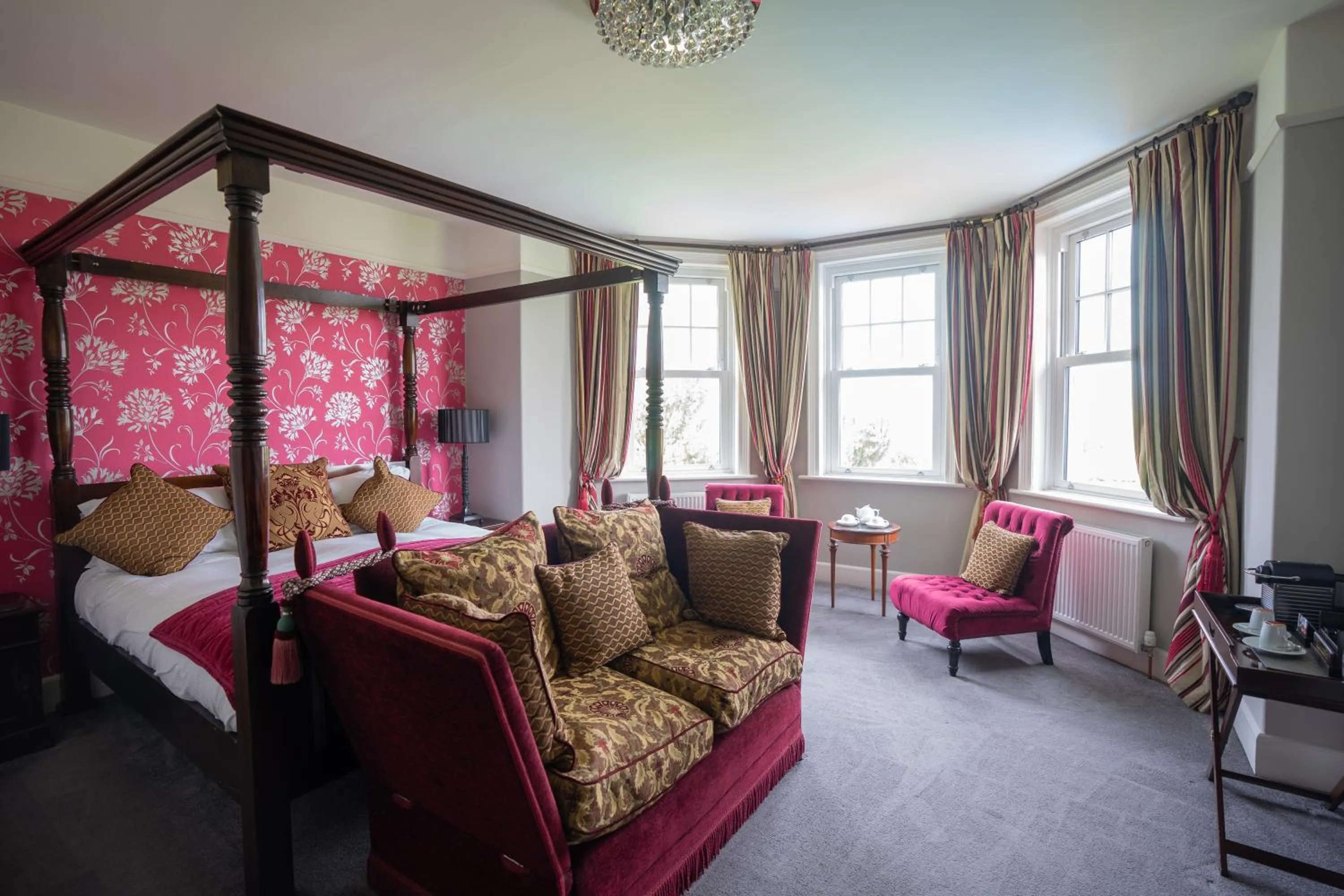 Bed in Dower House Hotel