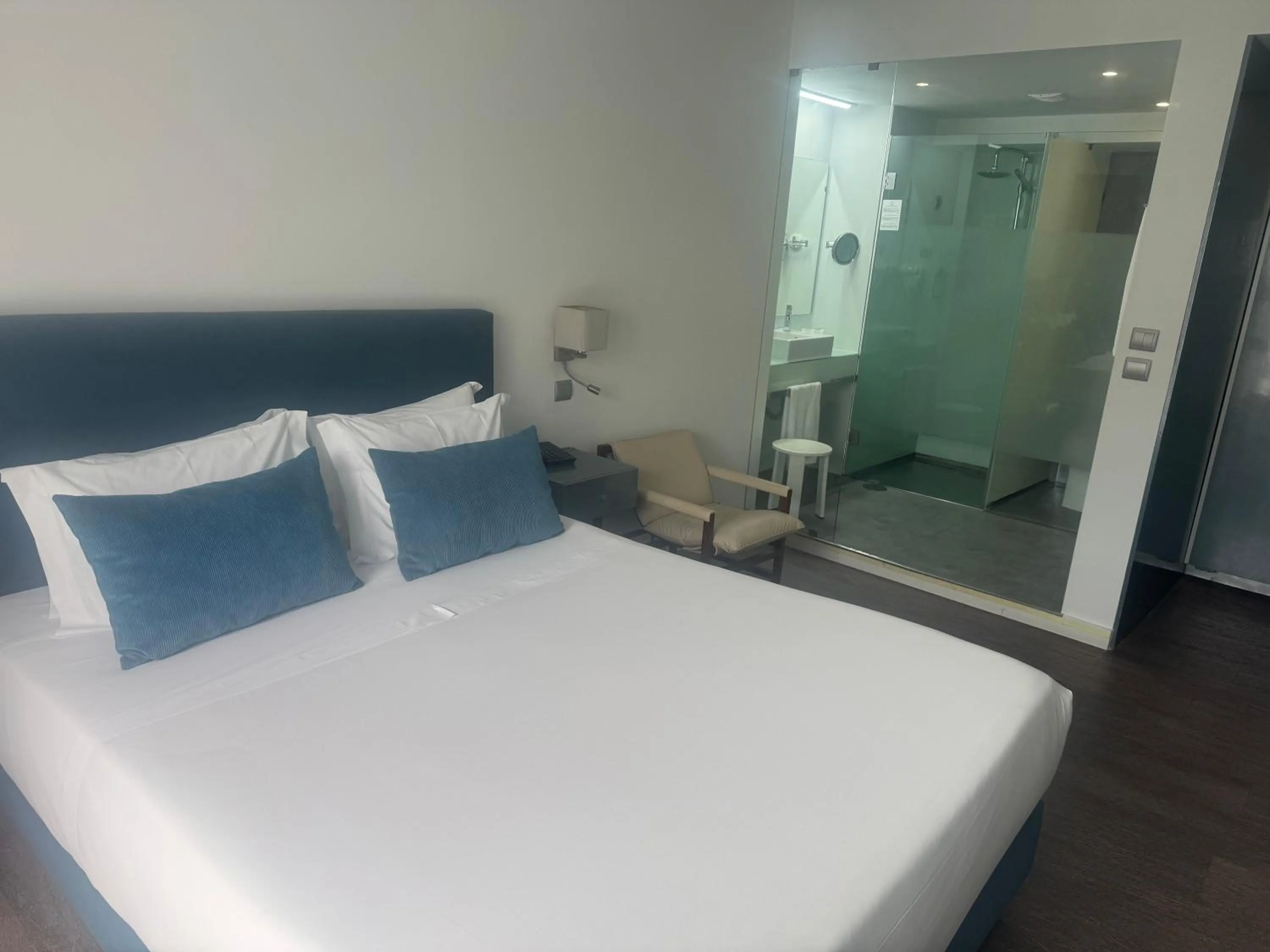 Shower, Bed in Hotel Rali Viana