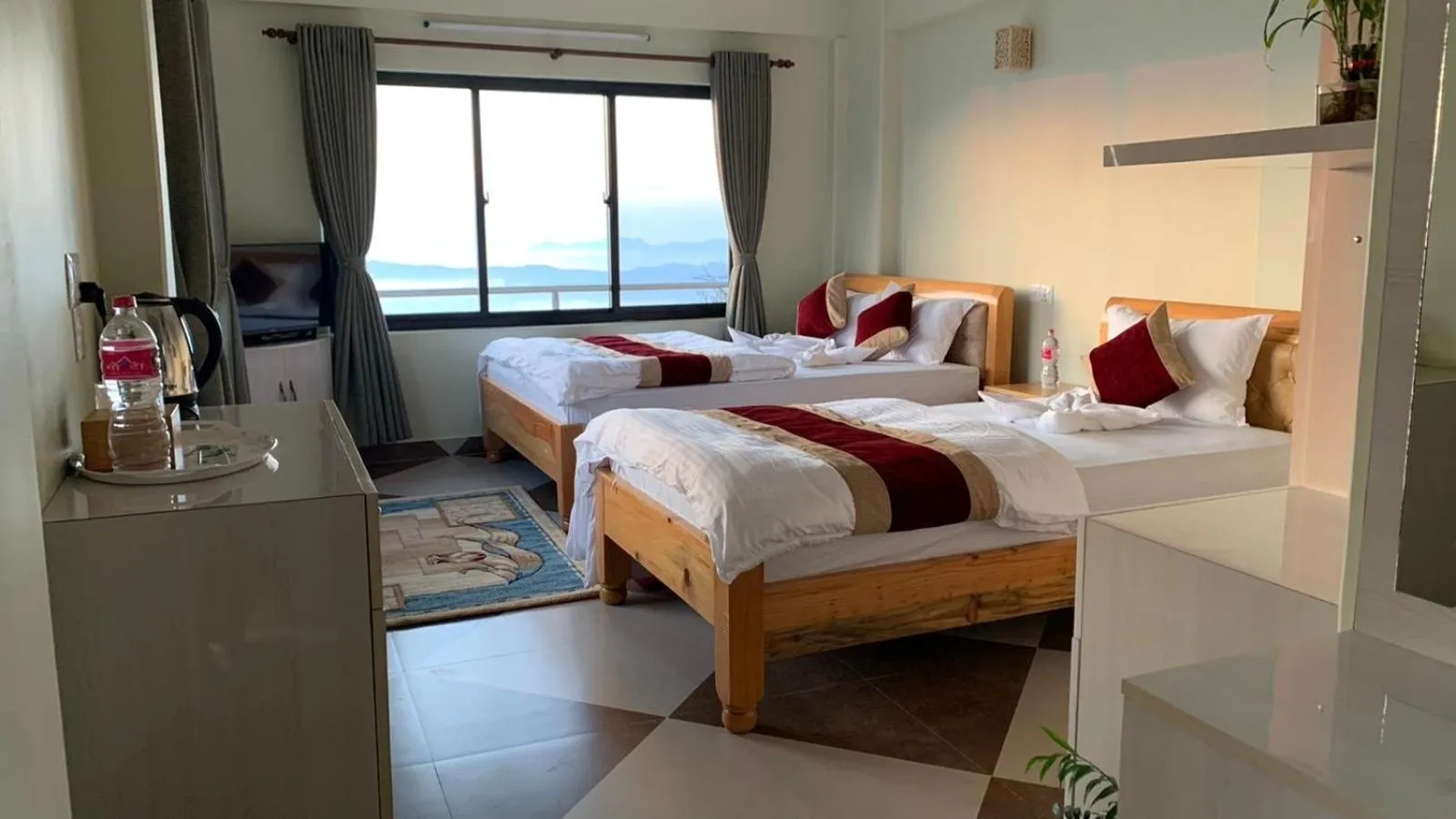 Bed in Hotel Pristine Himalaya