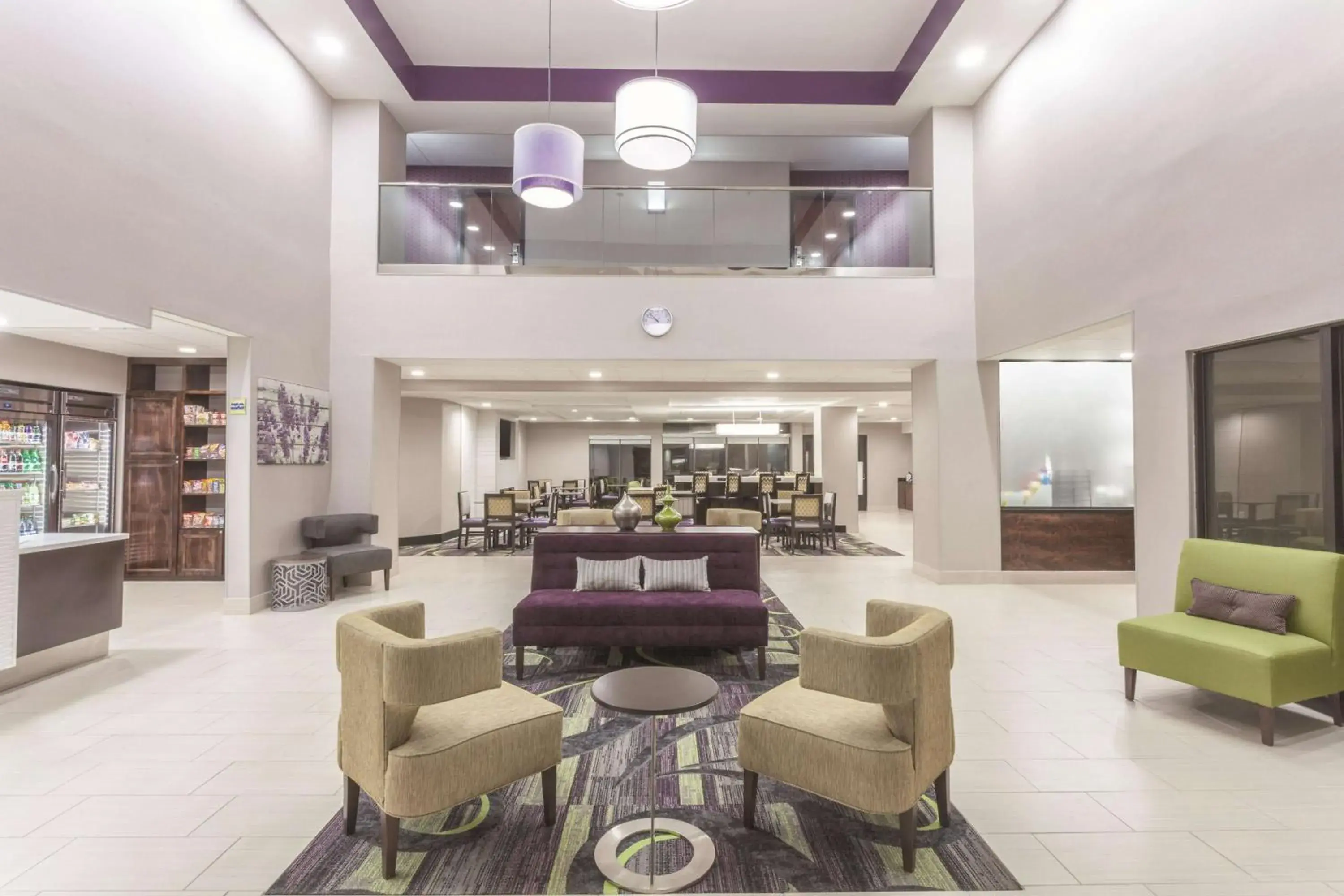 Lobby or reception in La Quinta by Wyndham Columbus North Lobby or reception in La Quinta by Wyndham Columbus North