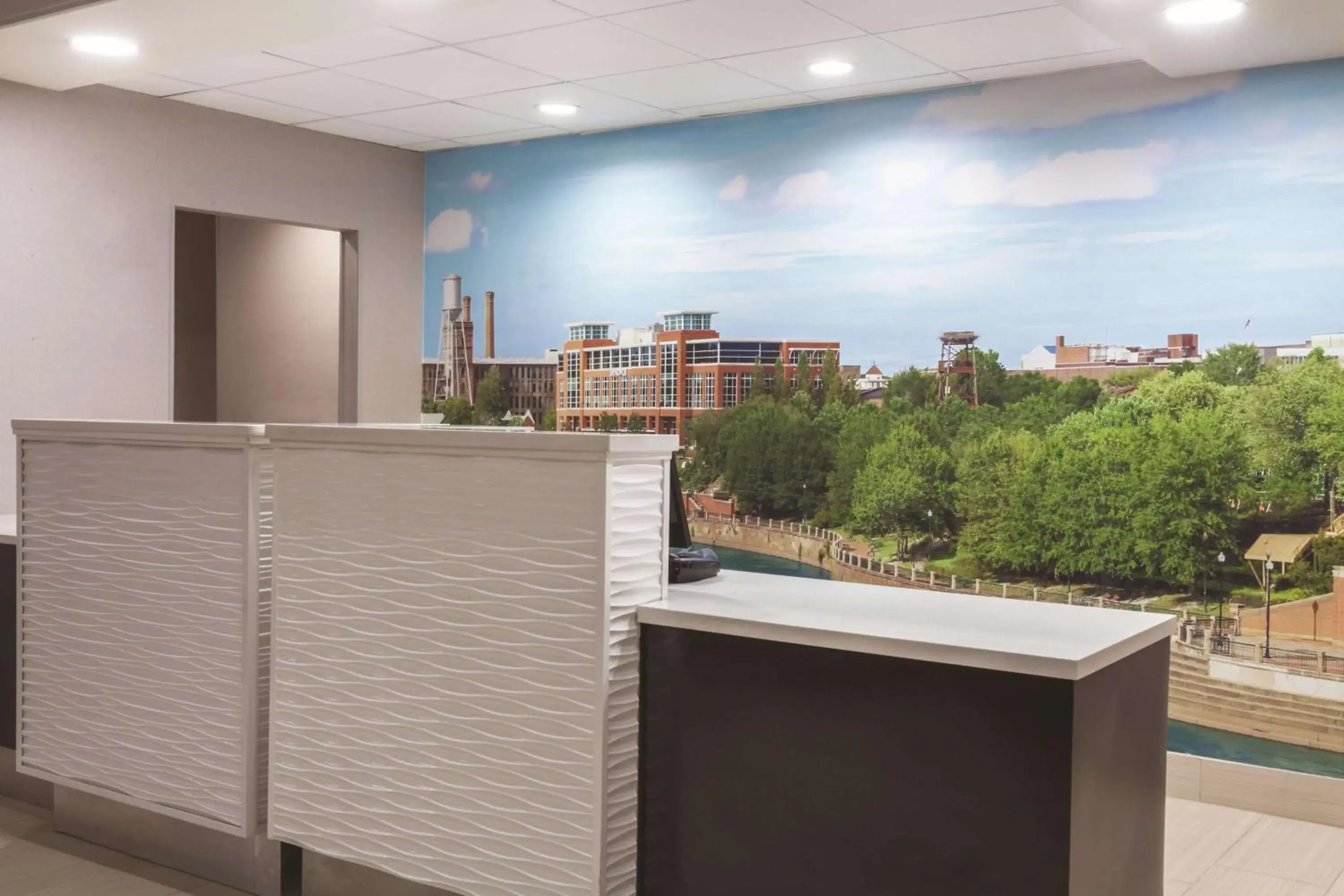 Lobby or reception in La Quinta by Wyndham Columbus North Lobby or reception in La Quinta by Wyndham Columbus North