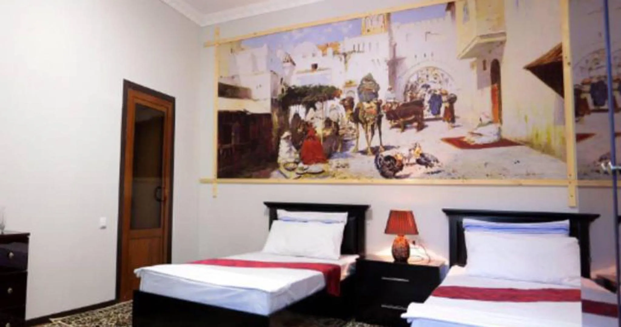 Property building, Bed in Habibi Bukhara