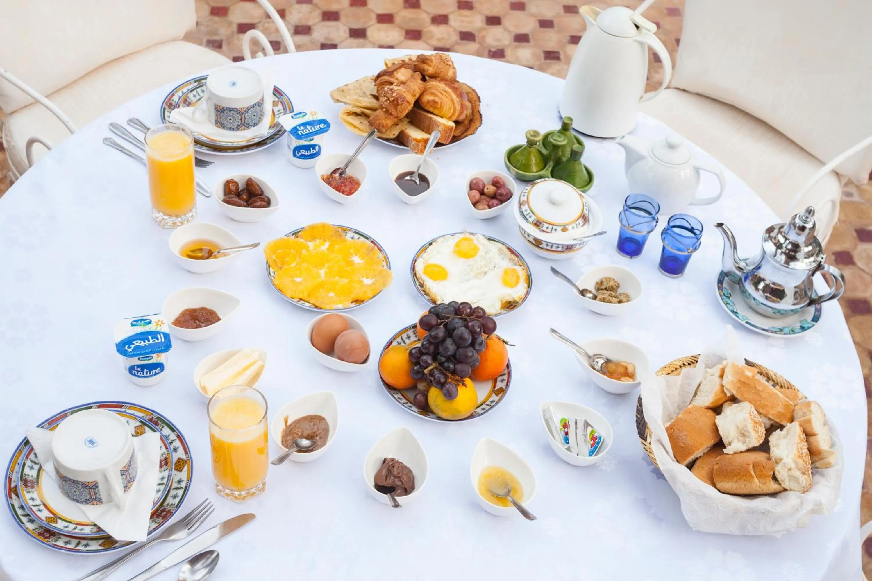 Food close-up in Riad Dar Sofian