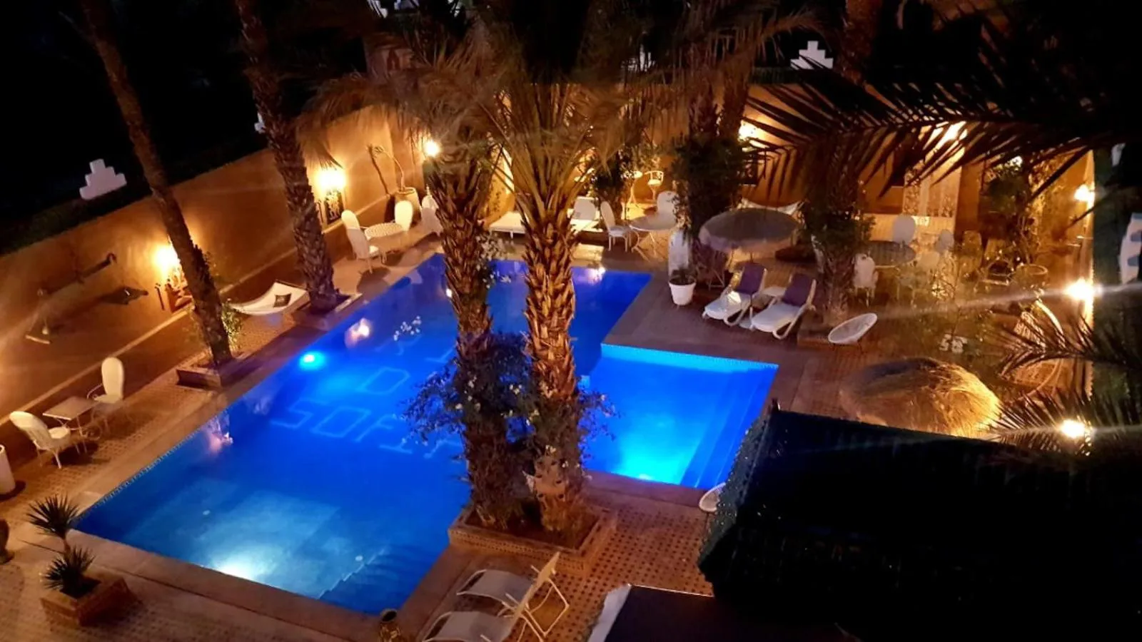 Pool view in Riad Dar Sofian