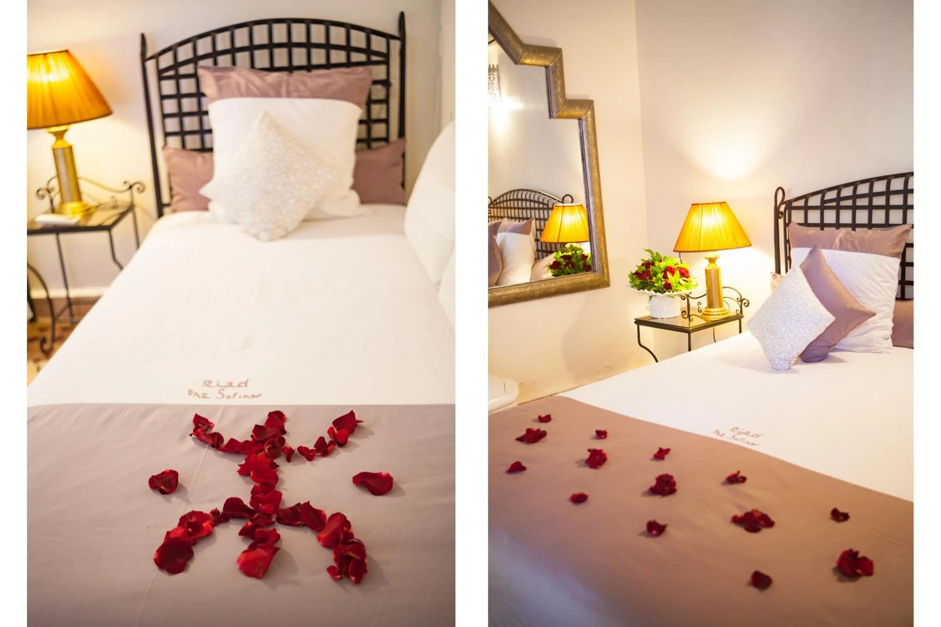 Decorative detail, Bed in Riad Dar Sofian