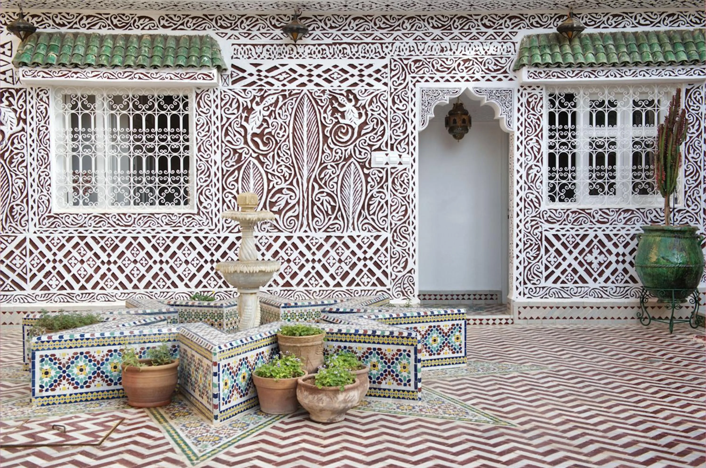 Decorative detail in Riad Dar Sofian
