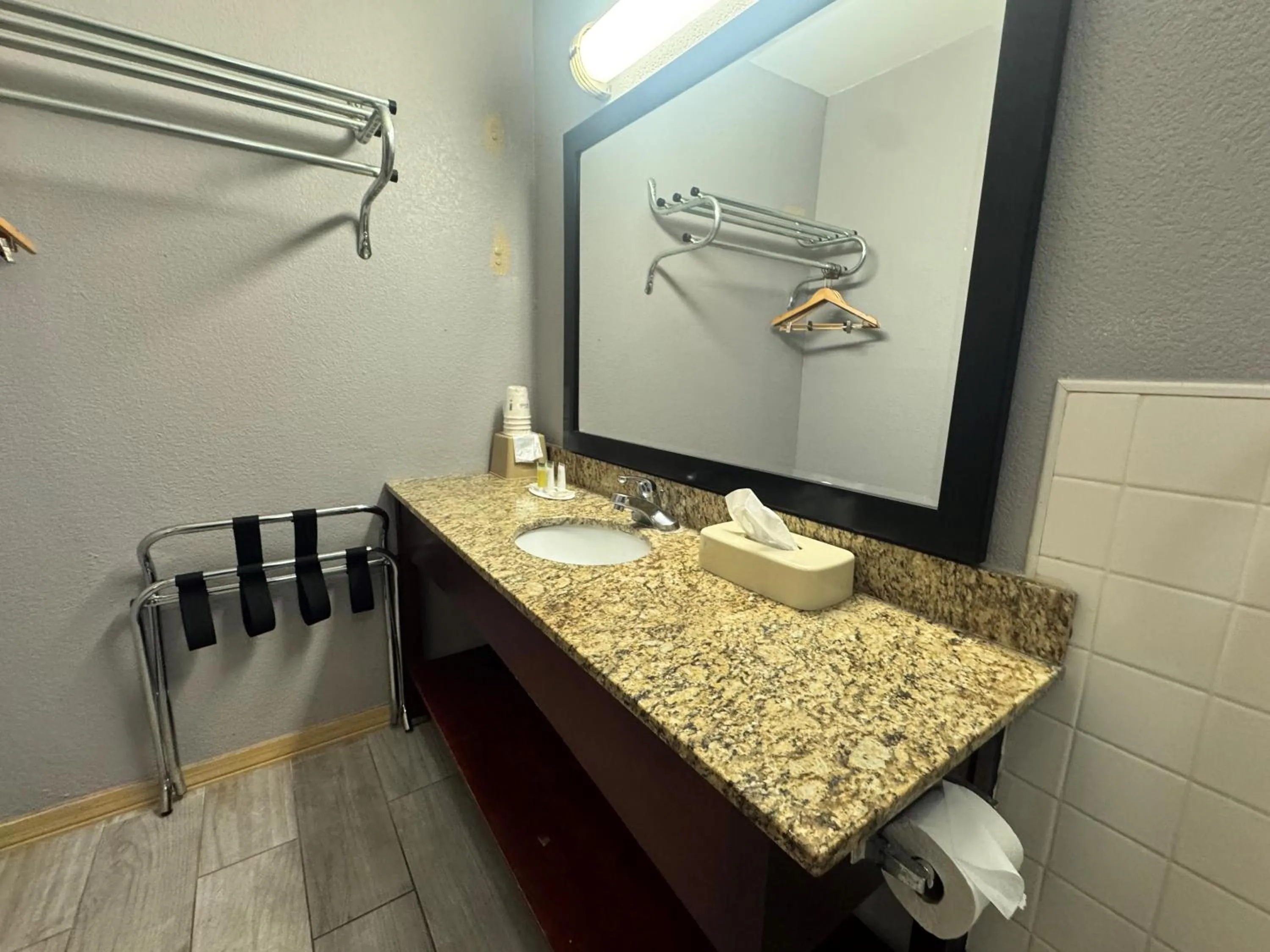 Bathroom in Super 8 by Wyndham Laurel
