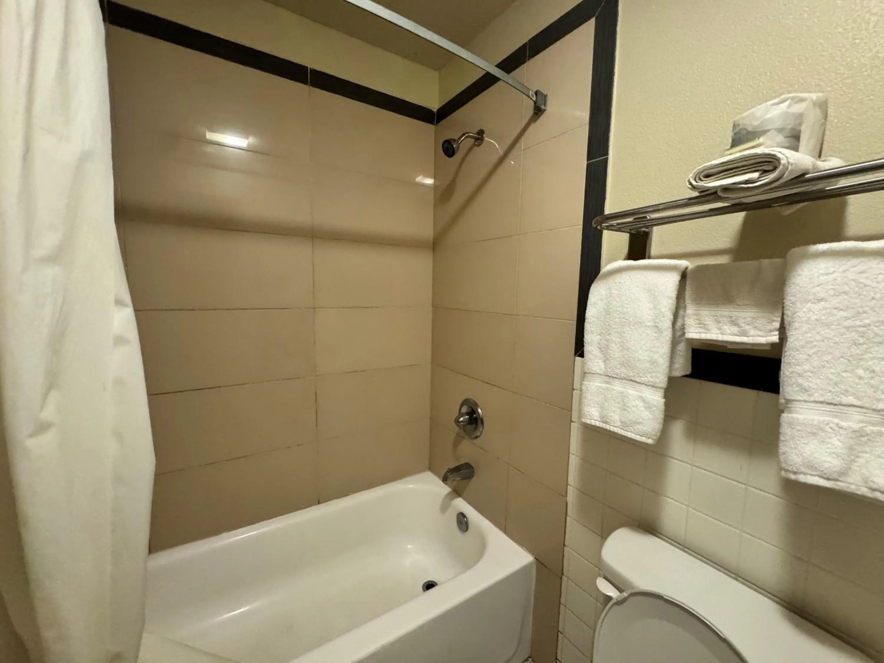 Bathroom in Super 8 by Wyndham Laurel