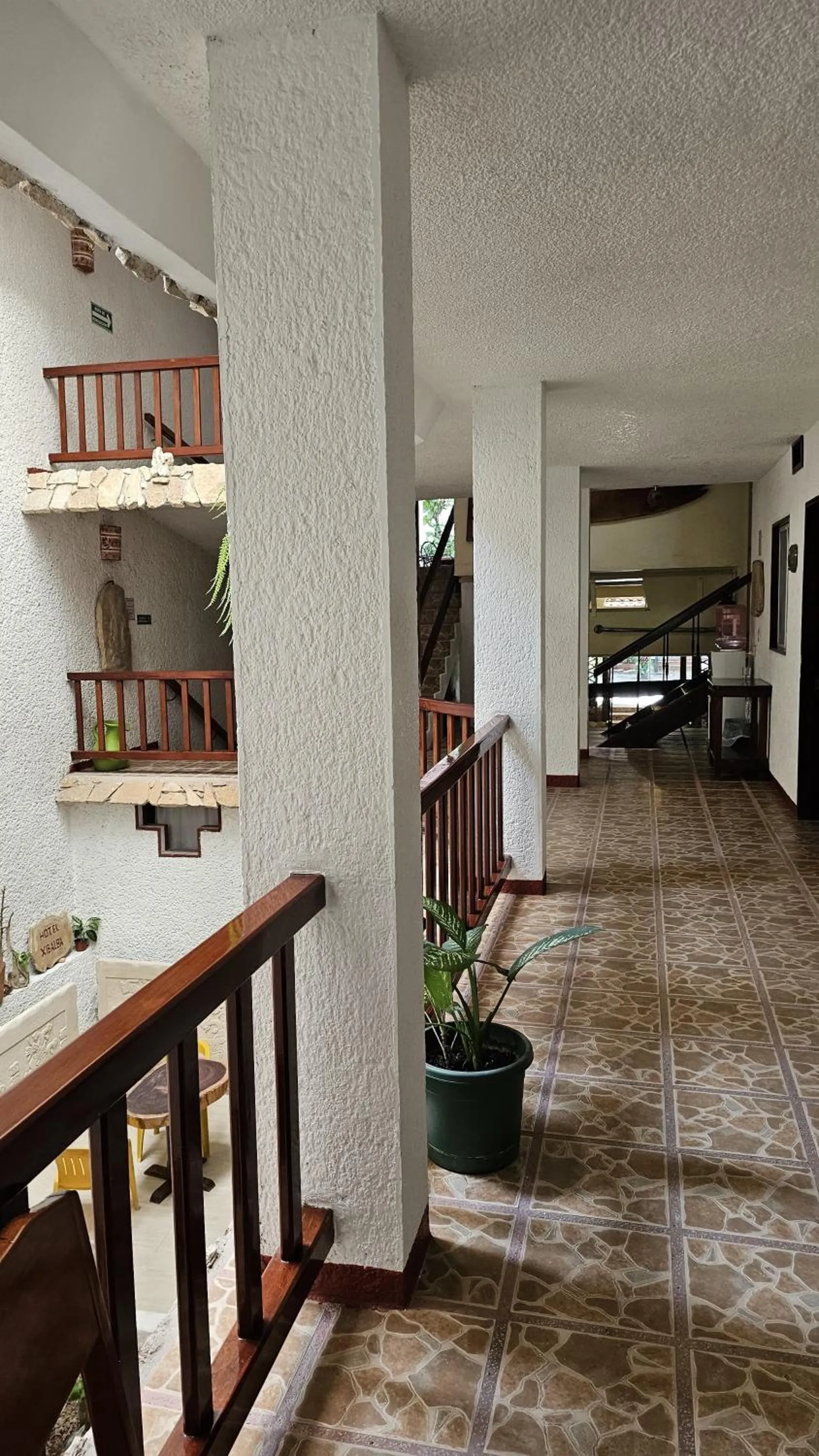 Inner courtyard view in Hotel - Museo Xibalba