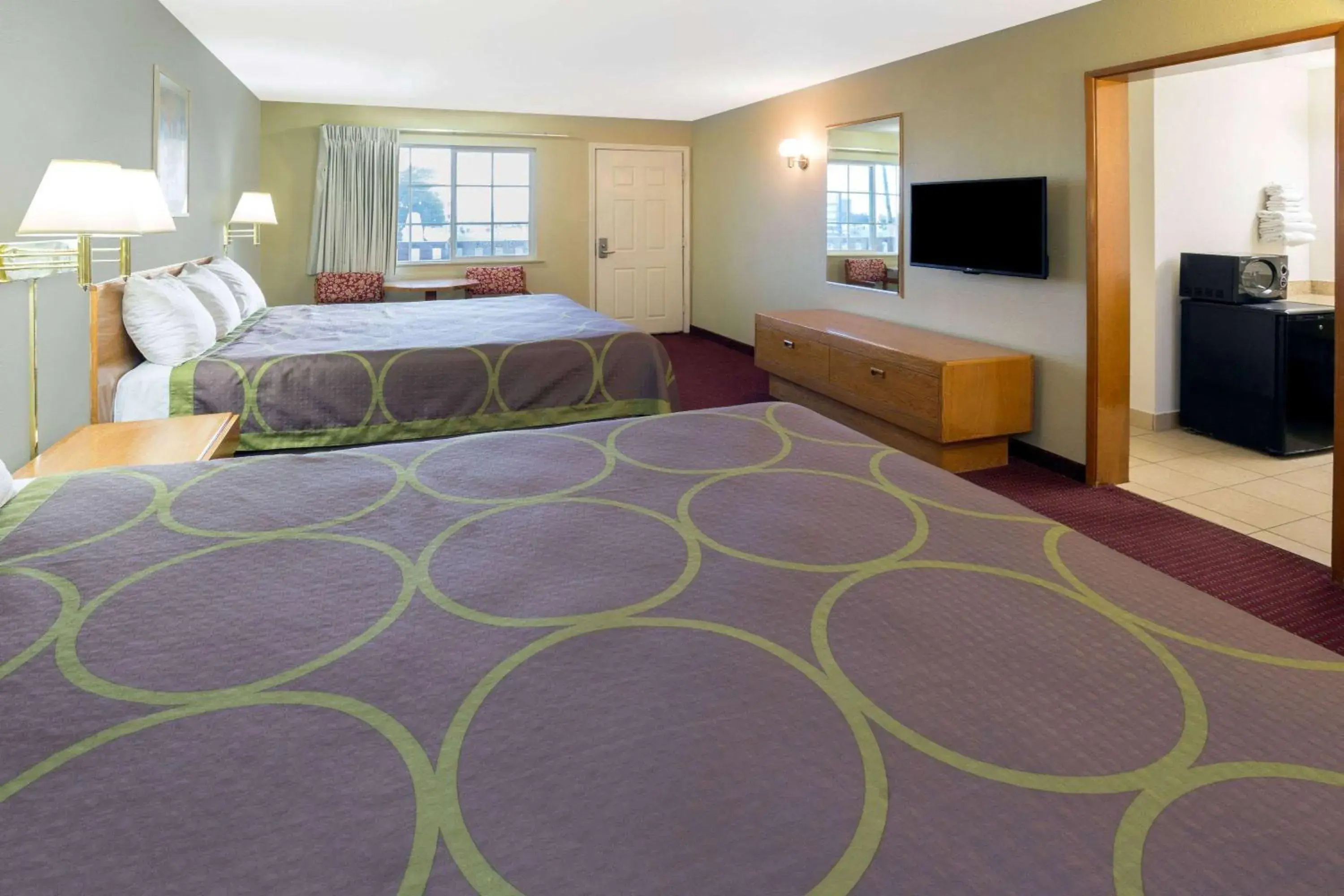 Bedroom, Bed in Super 8 by Wyndham Crescent City Bedroom, Bed in Super 8 by Wyndham Crescent City